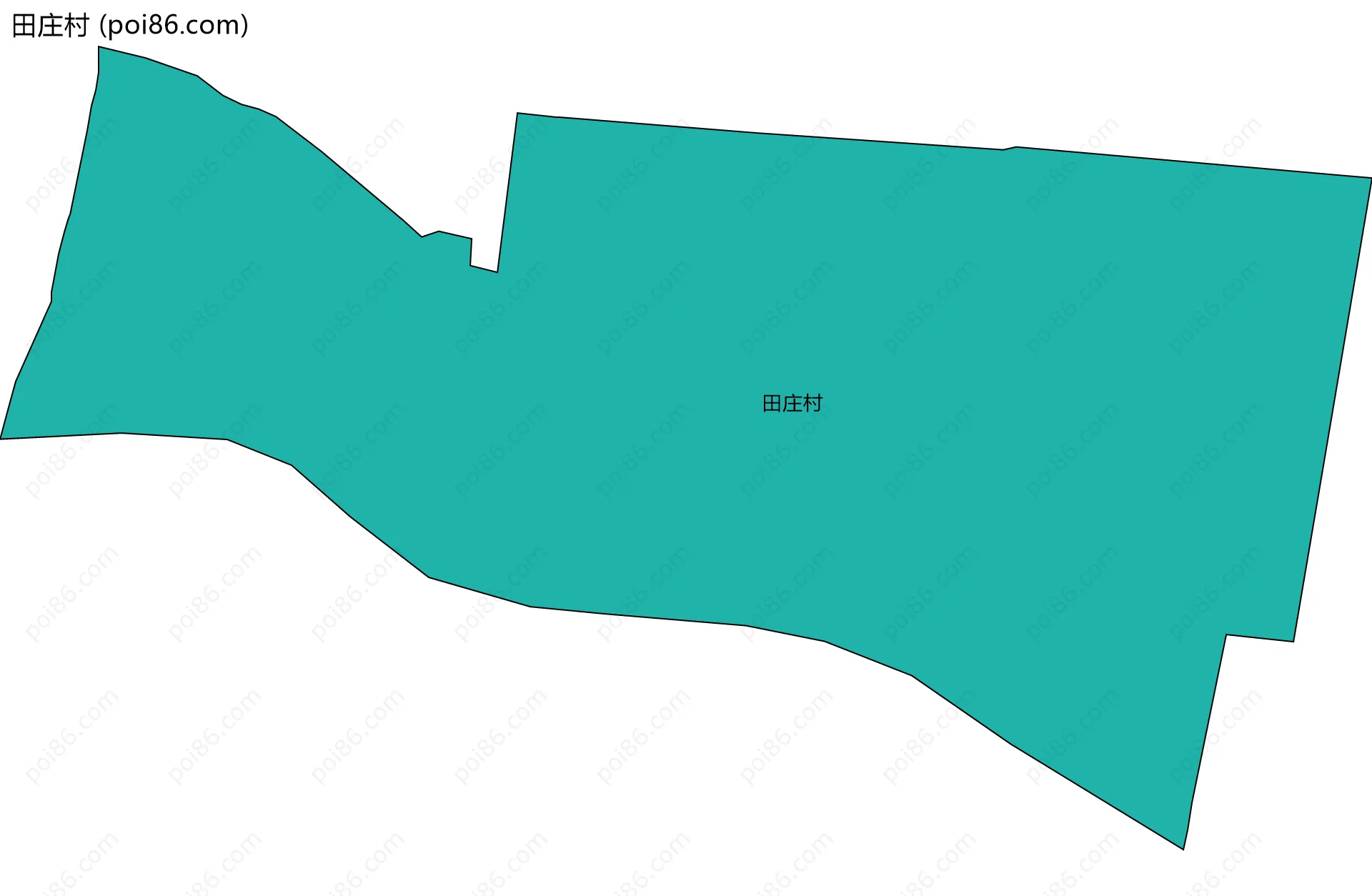 田庄村边界地图