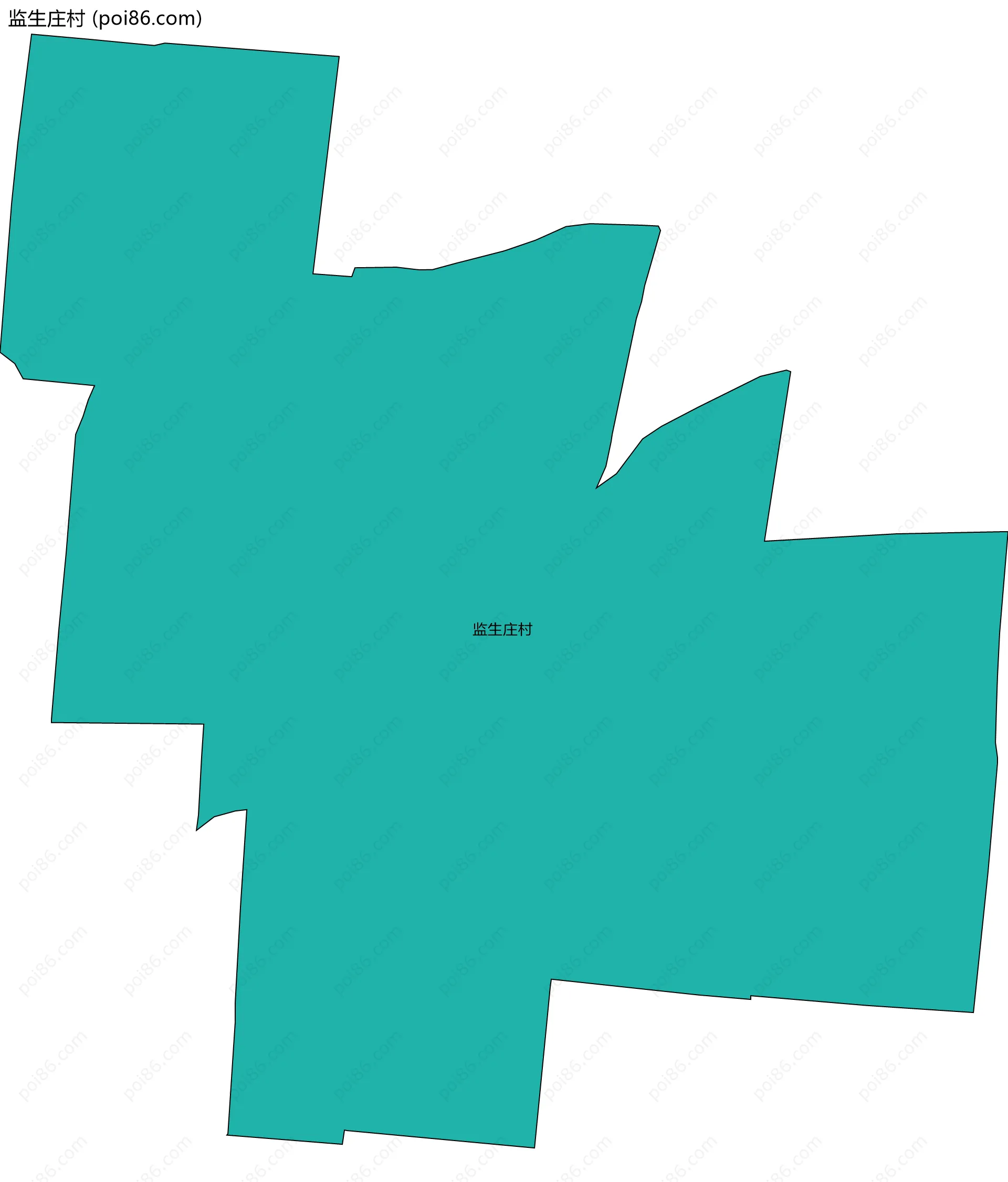 监生庄村边界地图