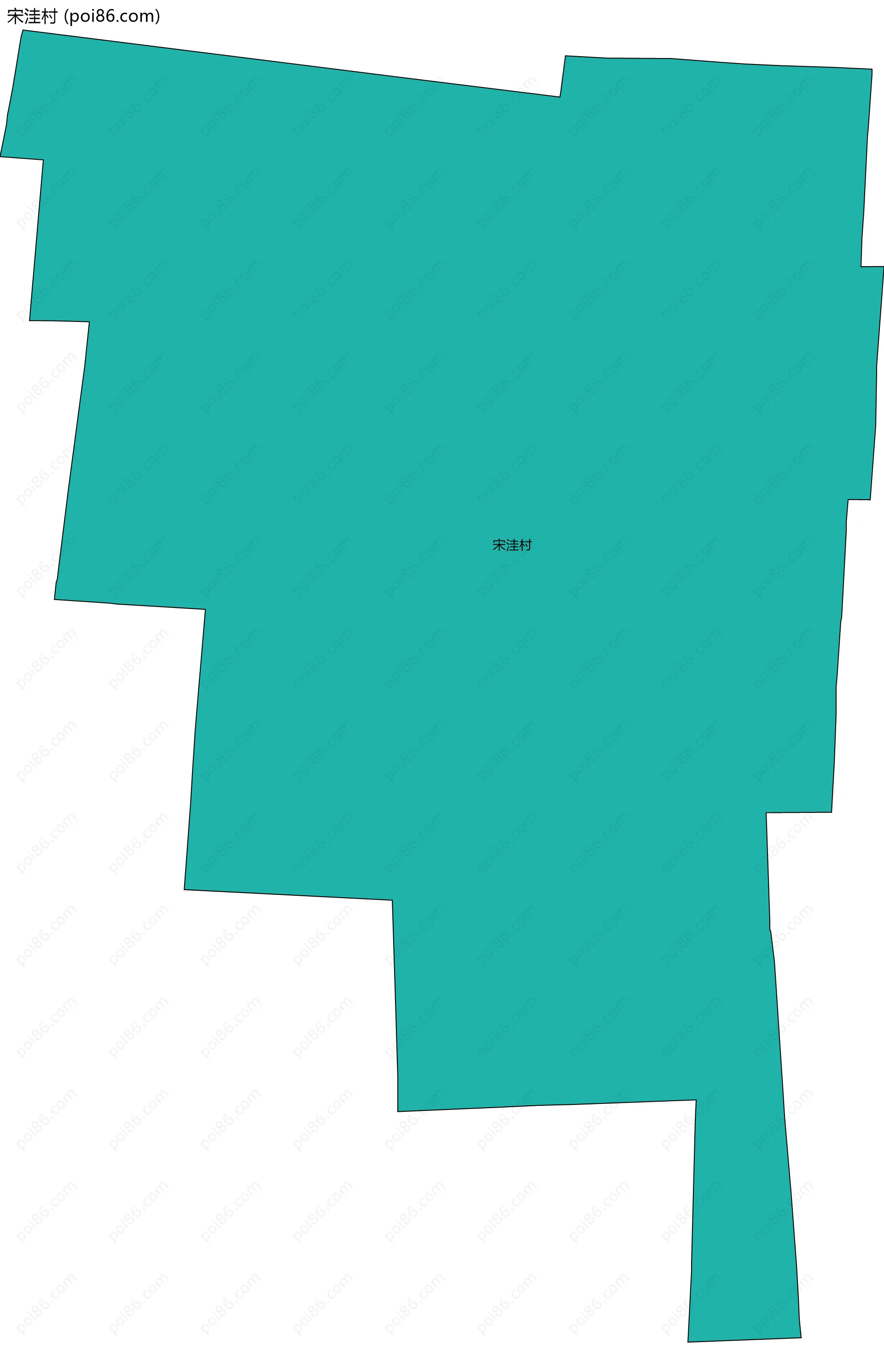 宋洼村边界地图