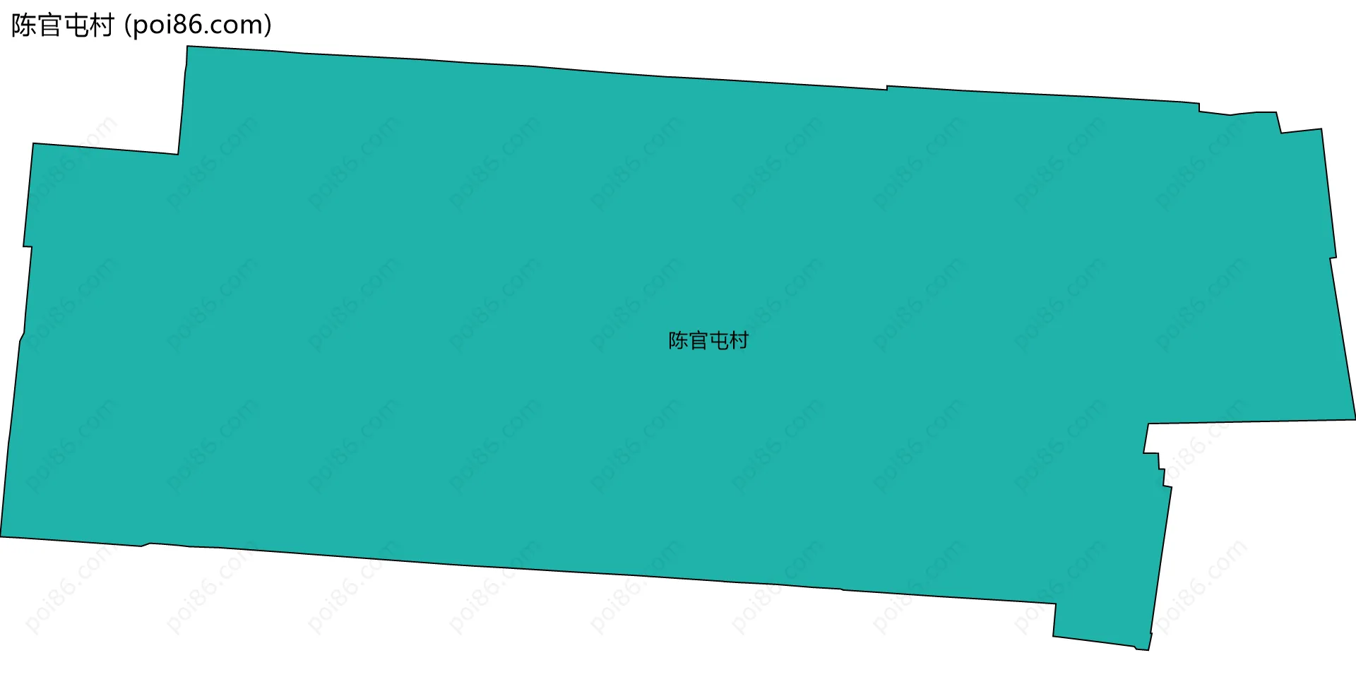 陈官屯村边界地图