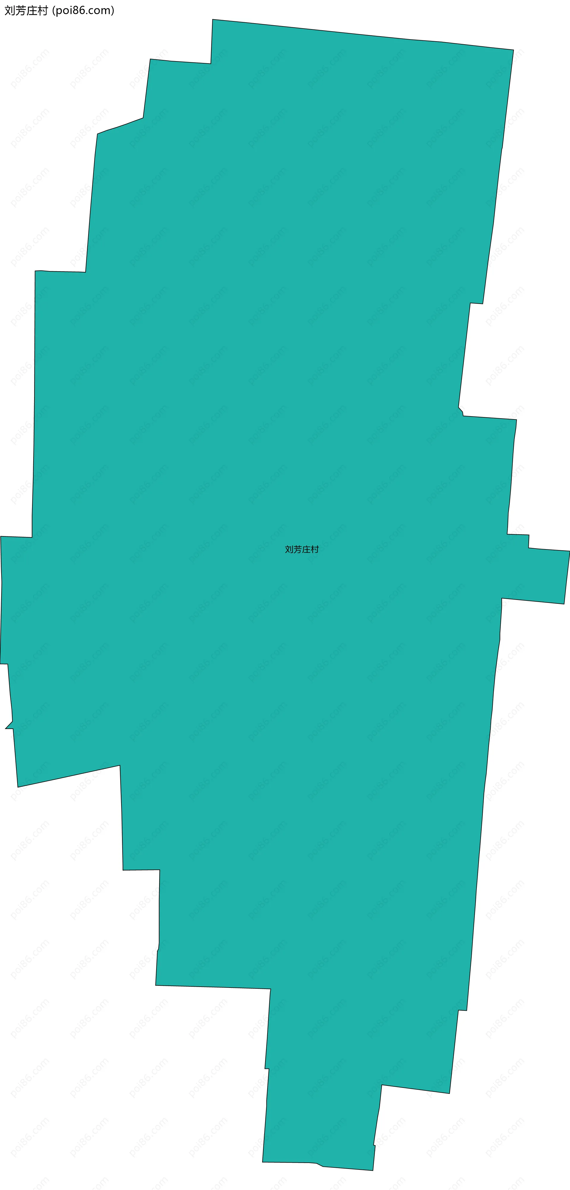 刘芳庄村边界地图