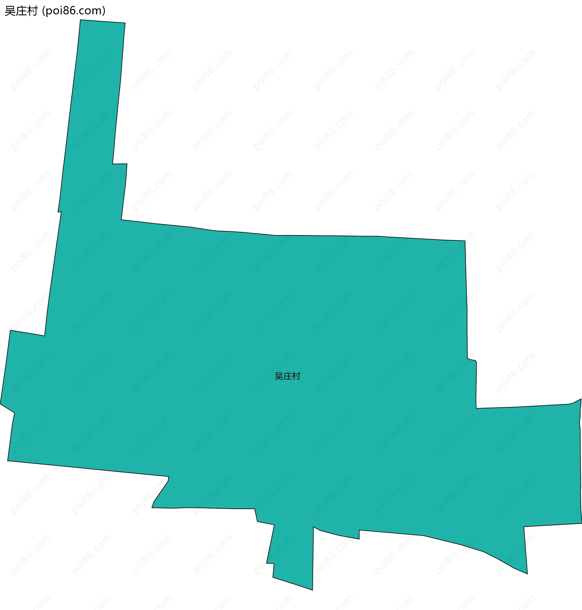 吴庄村边界地图