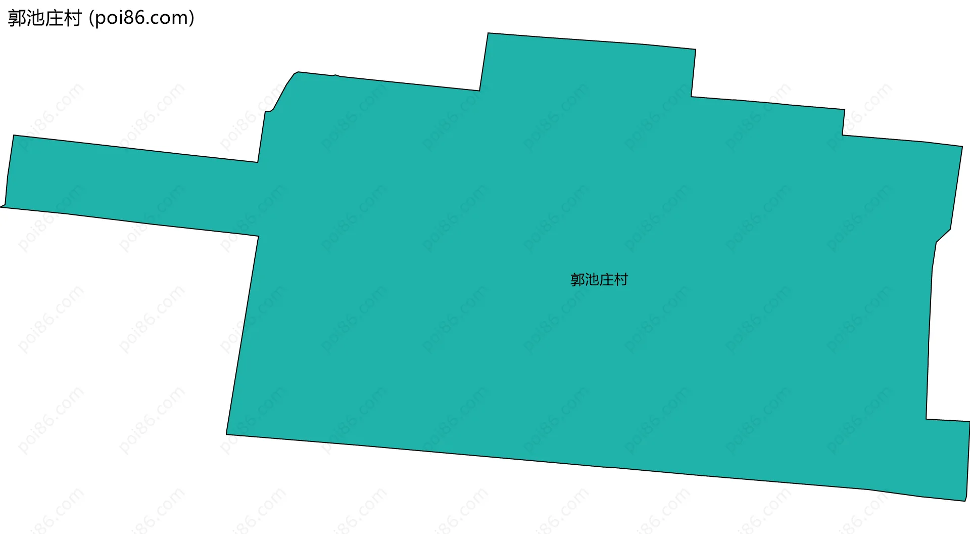 郭池庄村边界地图