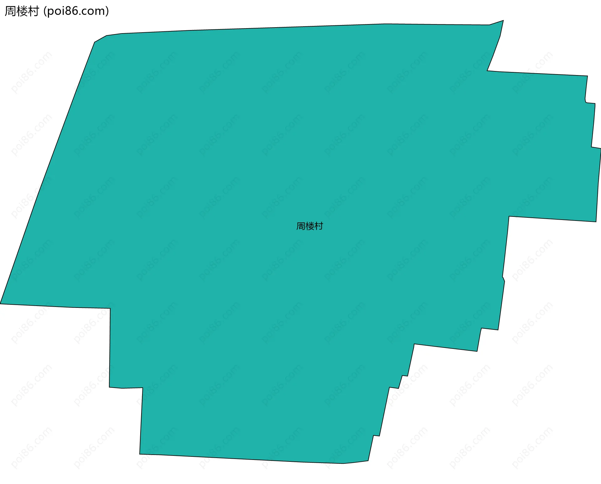 周楼村边界地图
