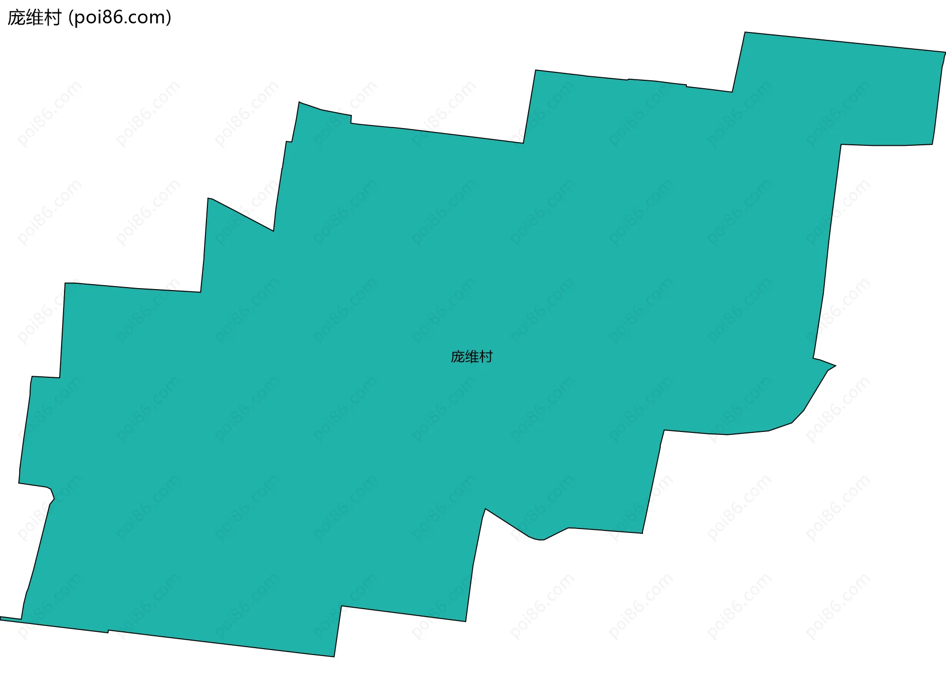 庞维村边界地图