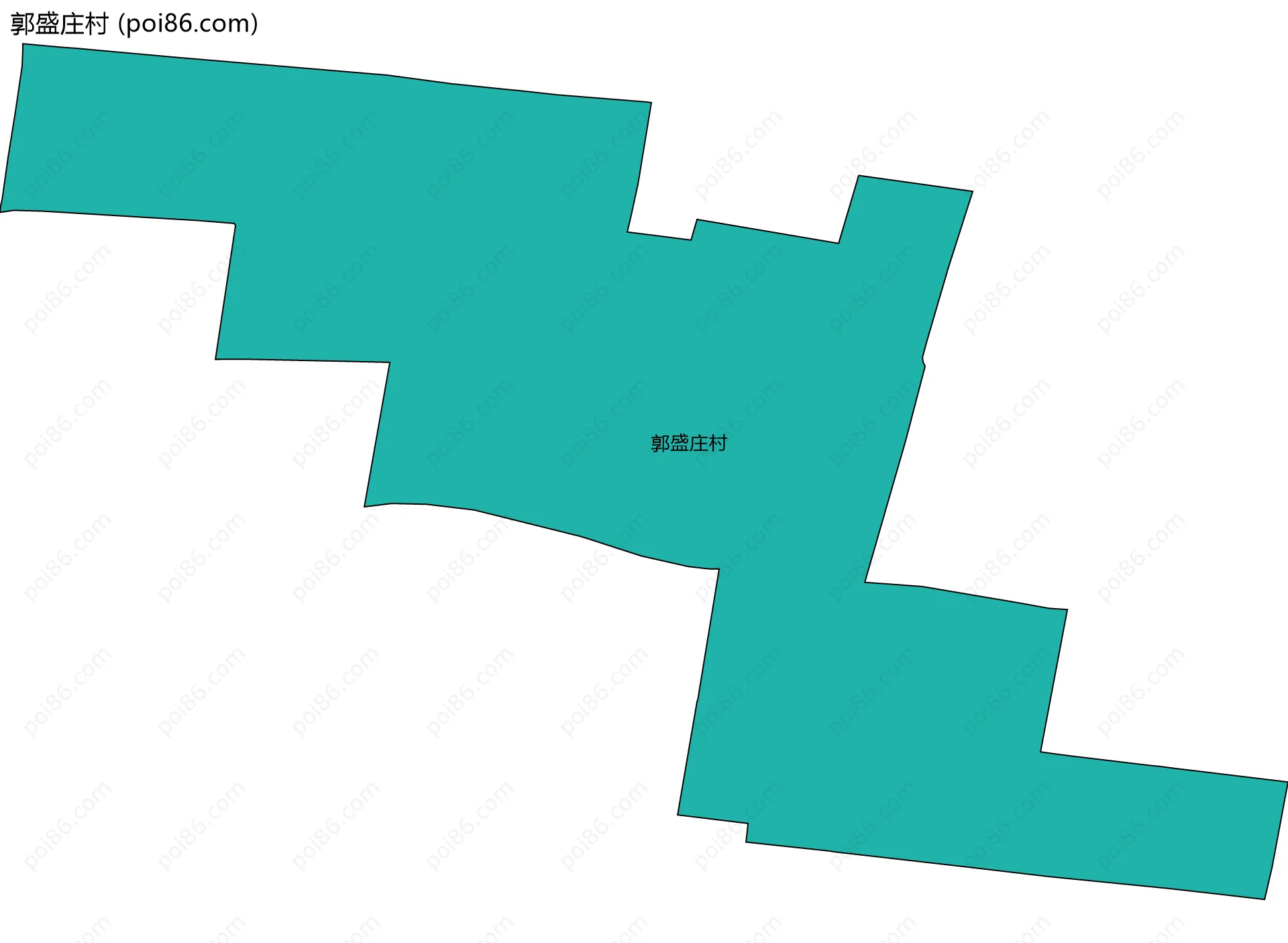 郭盛庄村边界地图