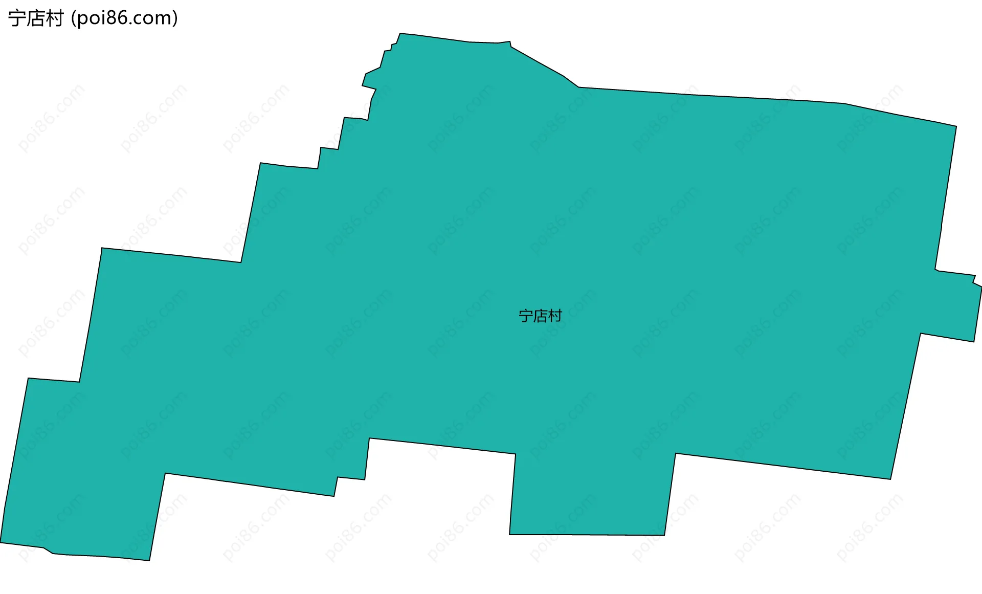 宁店村边界地图