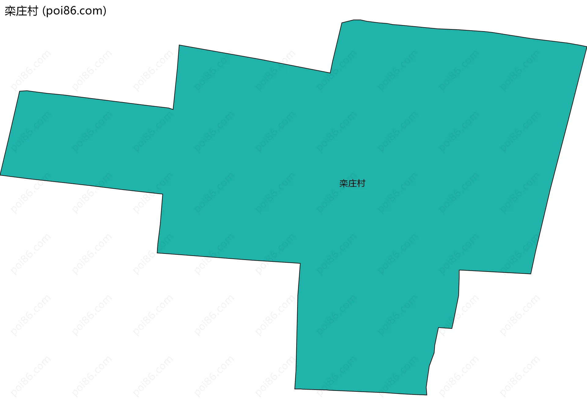 栾庄村边界地图