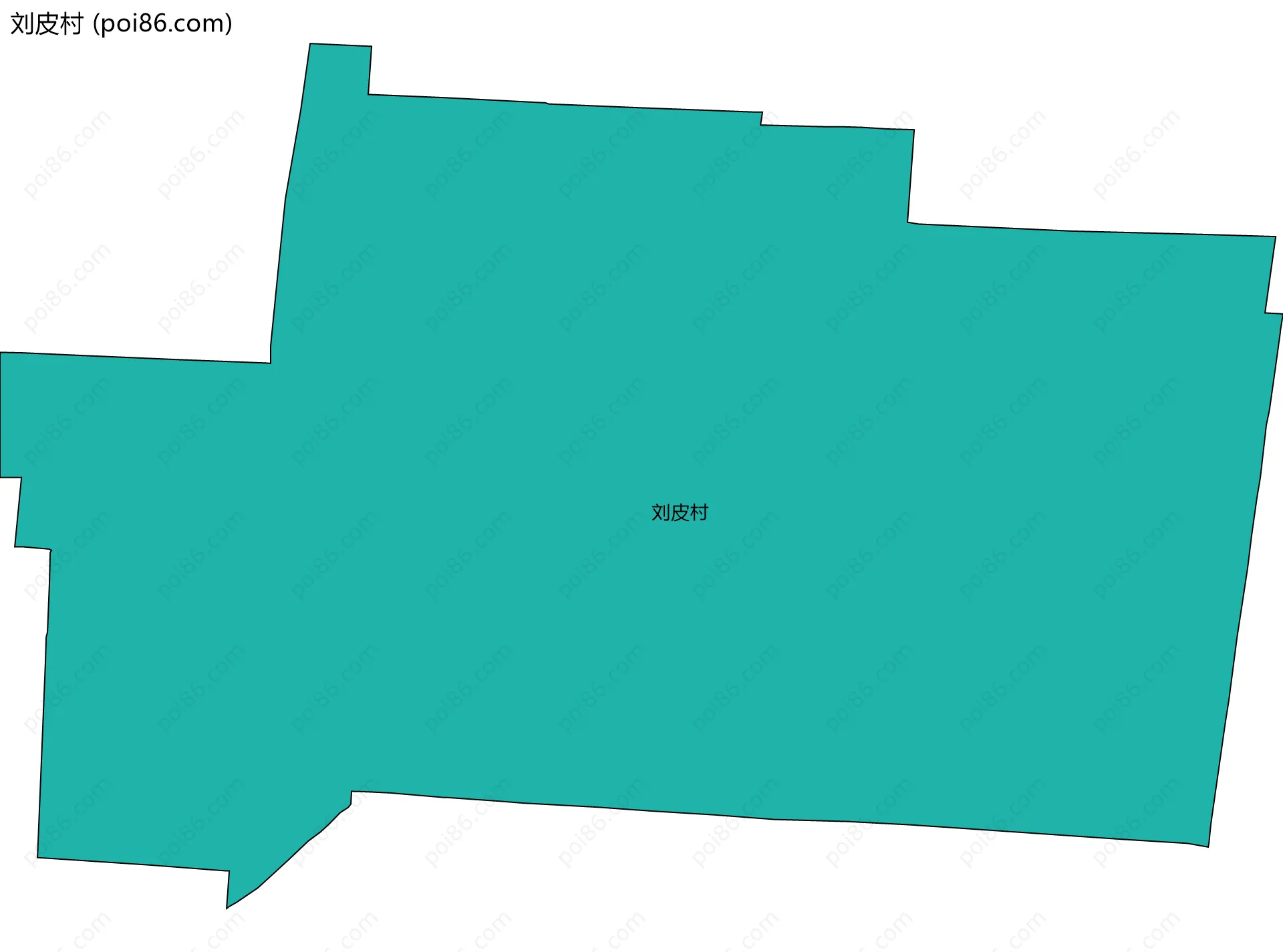 刘皮村边界地图