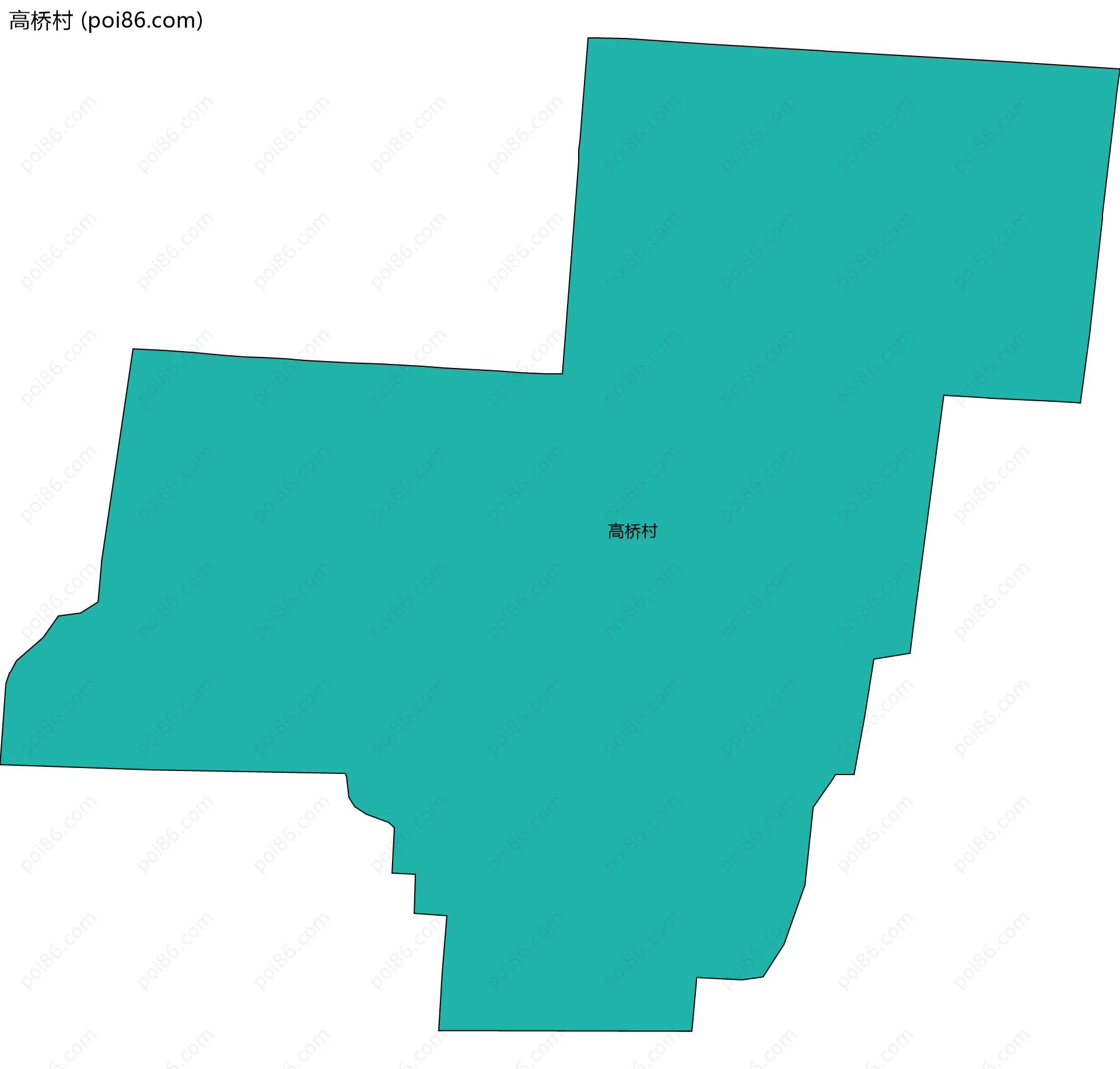 高桥村边界地图