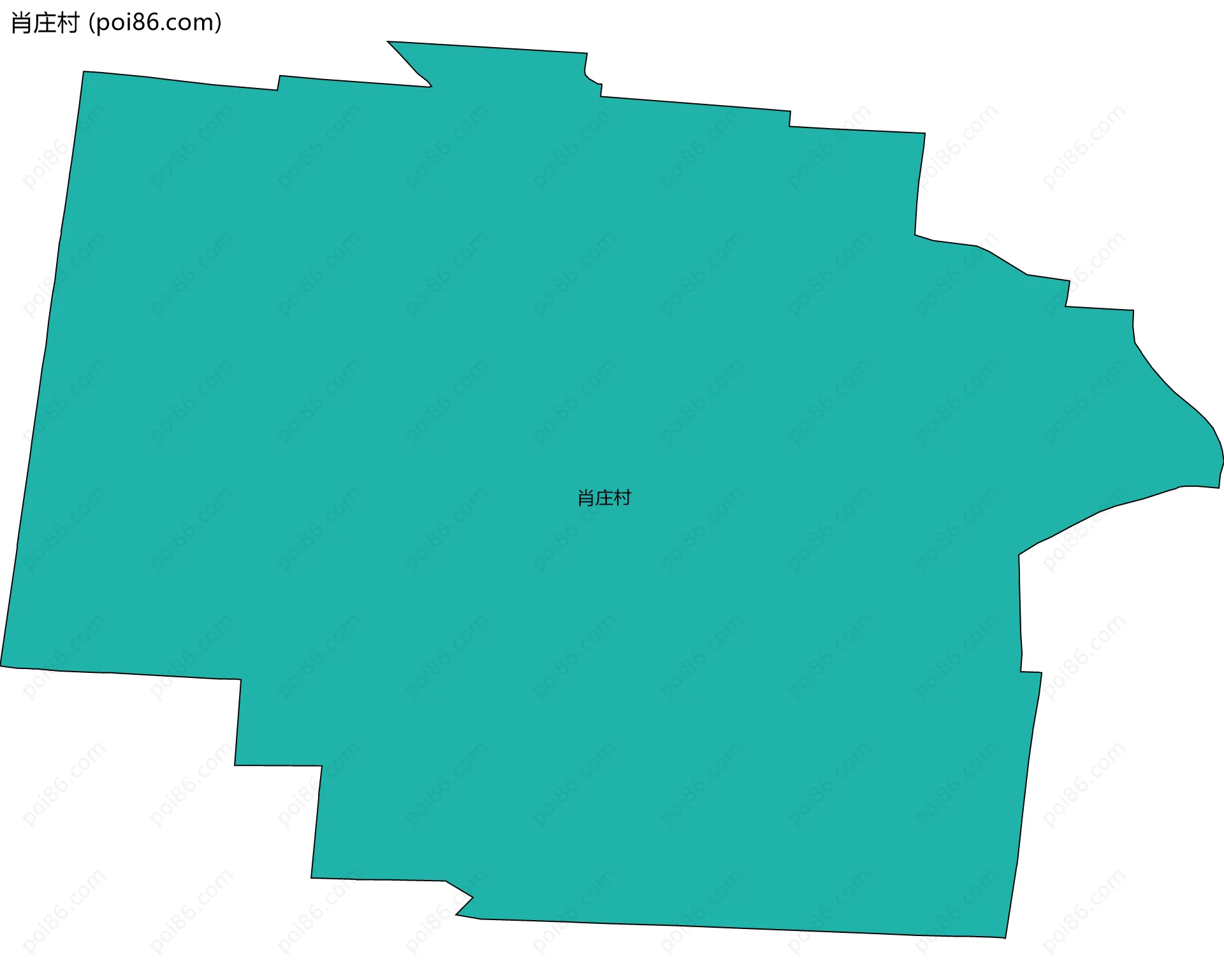 肖庄村边界地图