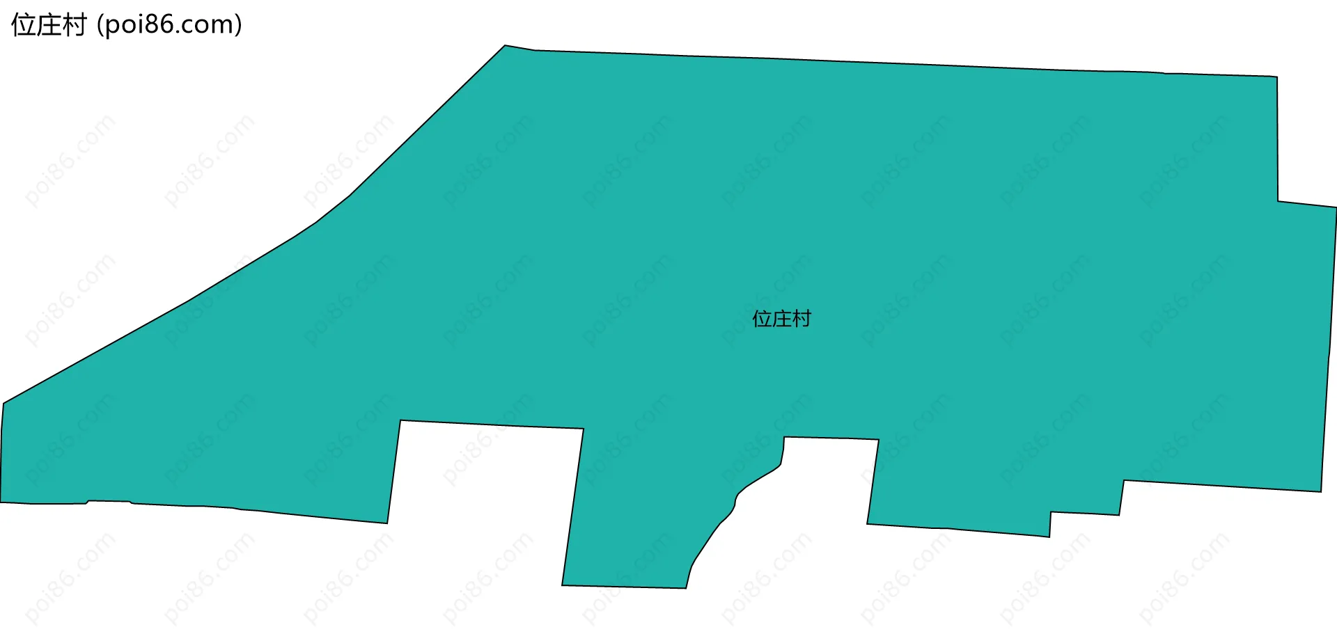 位庄村边界地图