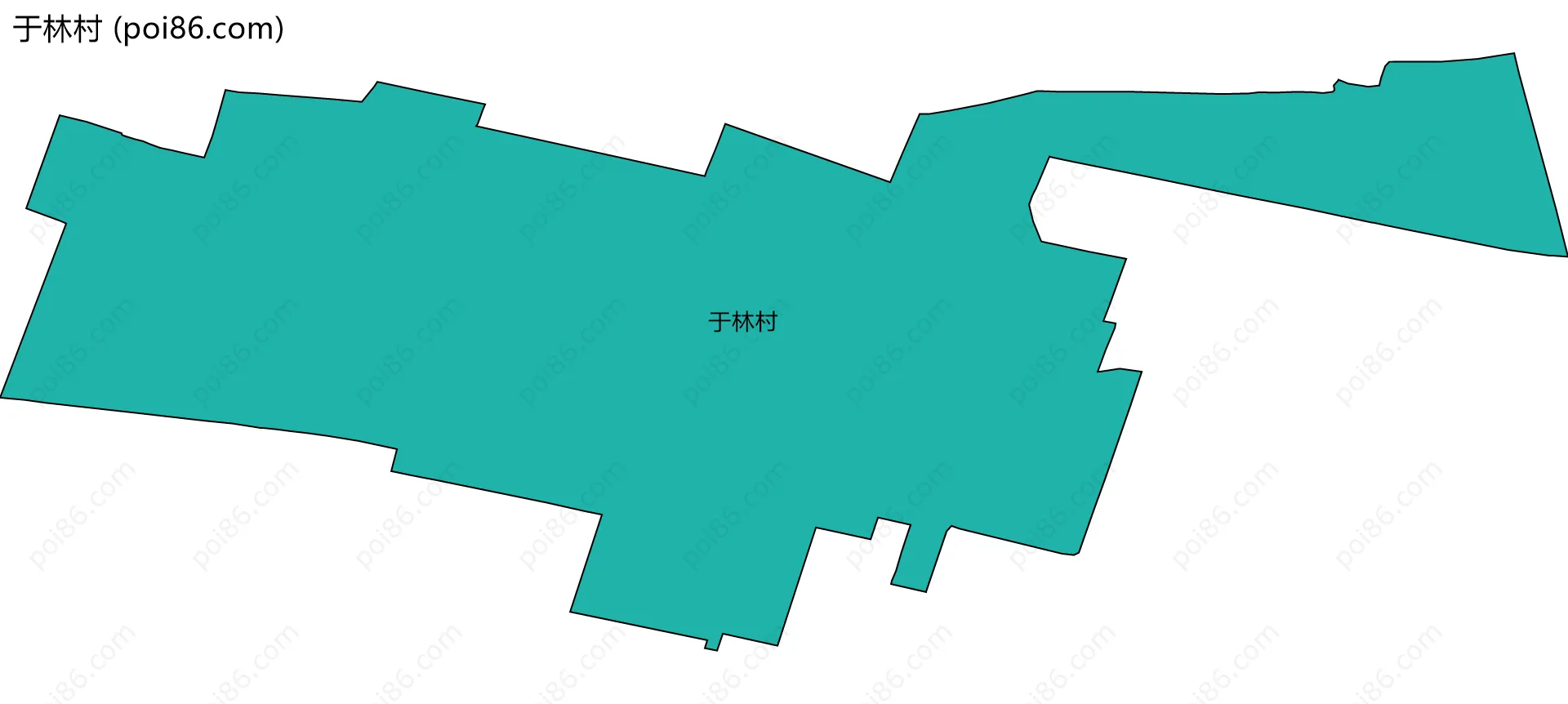 于林村边界地图