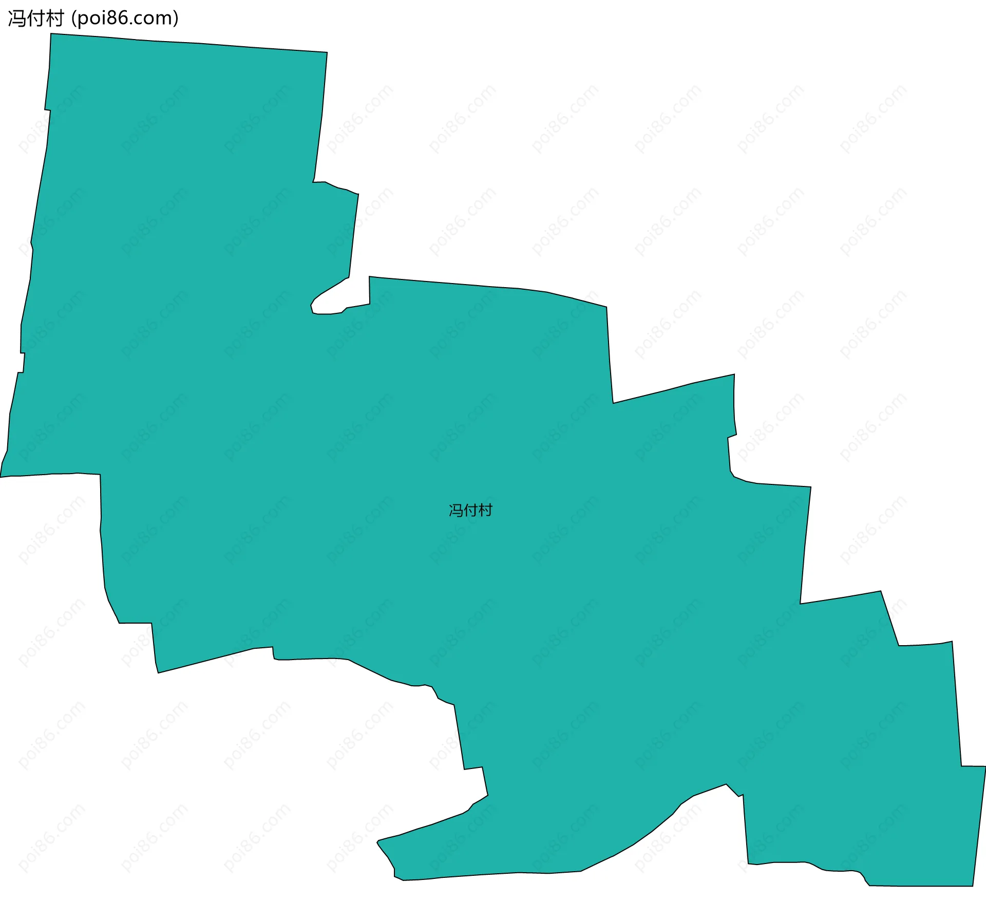 冯付村边界地图