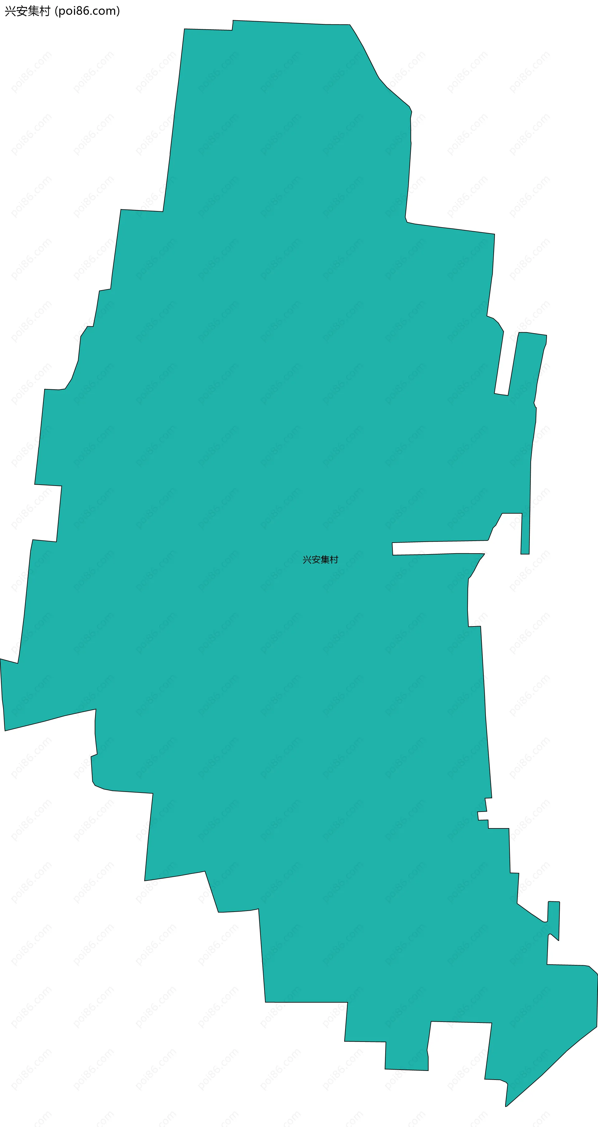 兴安集村边界地图