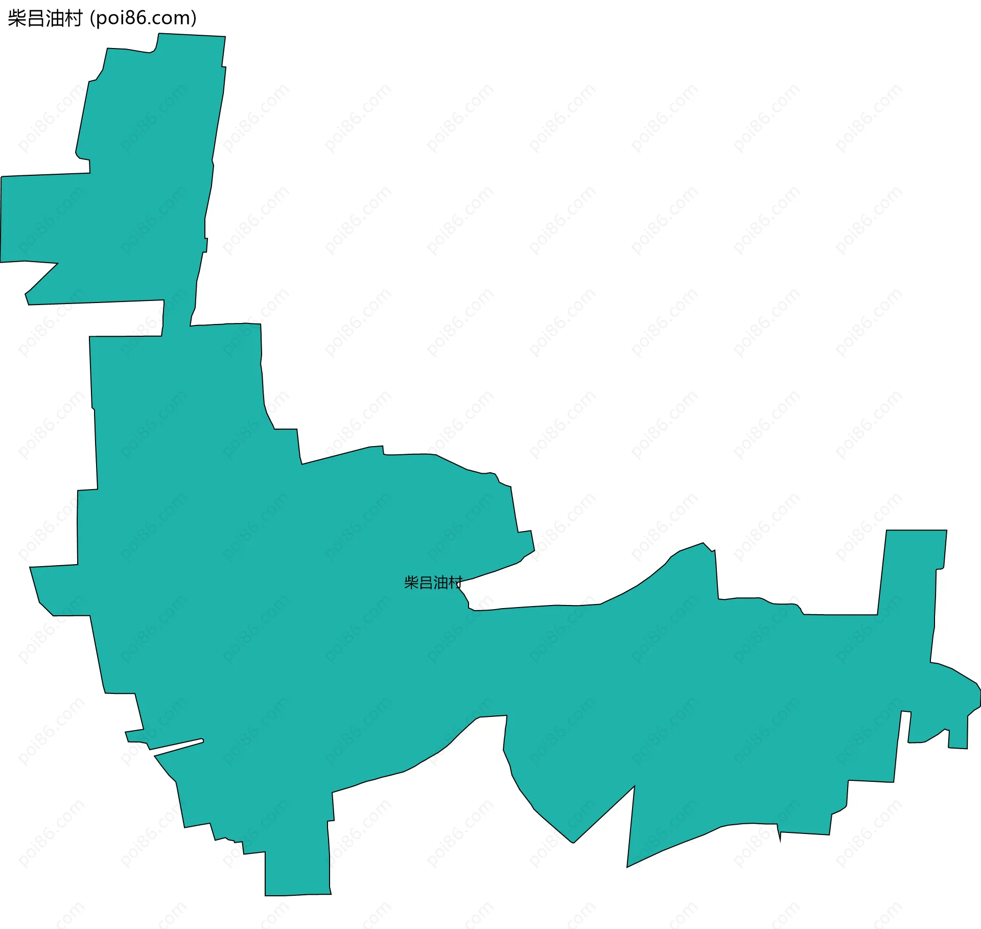 柴吕油村边界地图