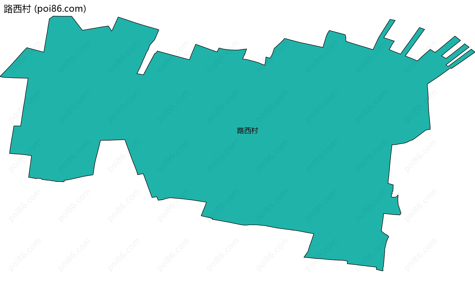 路西村边界地图