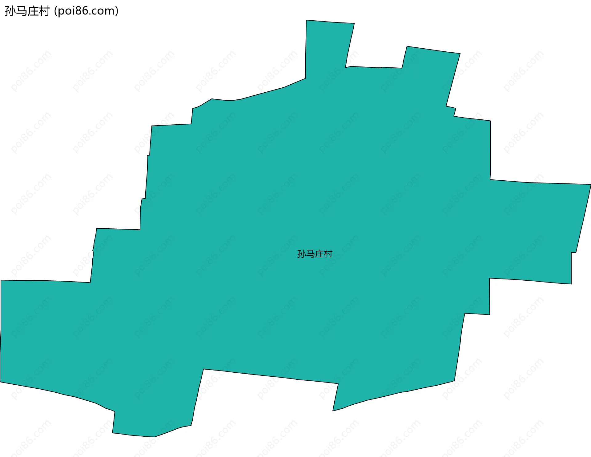 孙马庄村边界地图