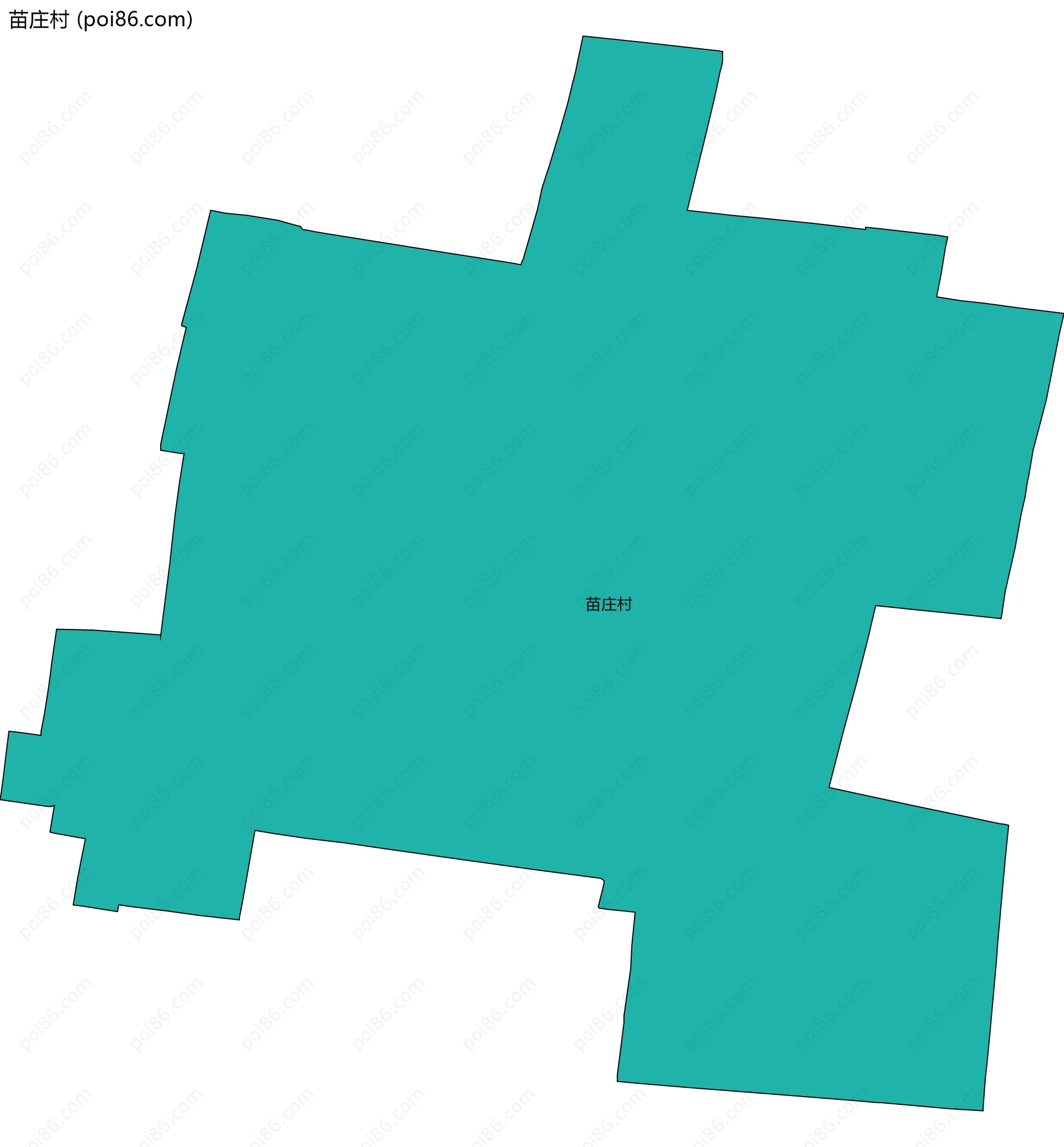 苗庄村边界地图