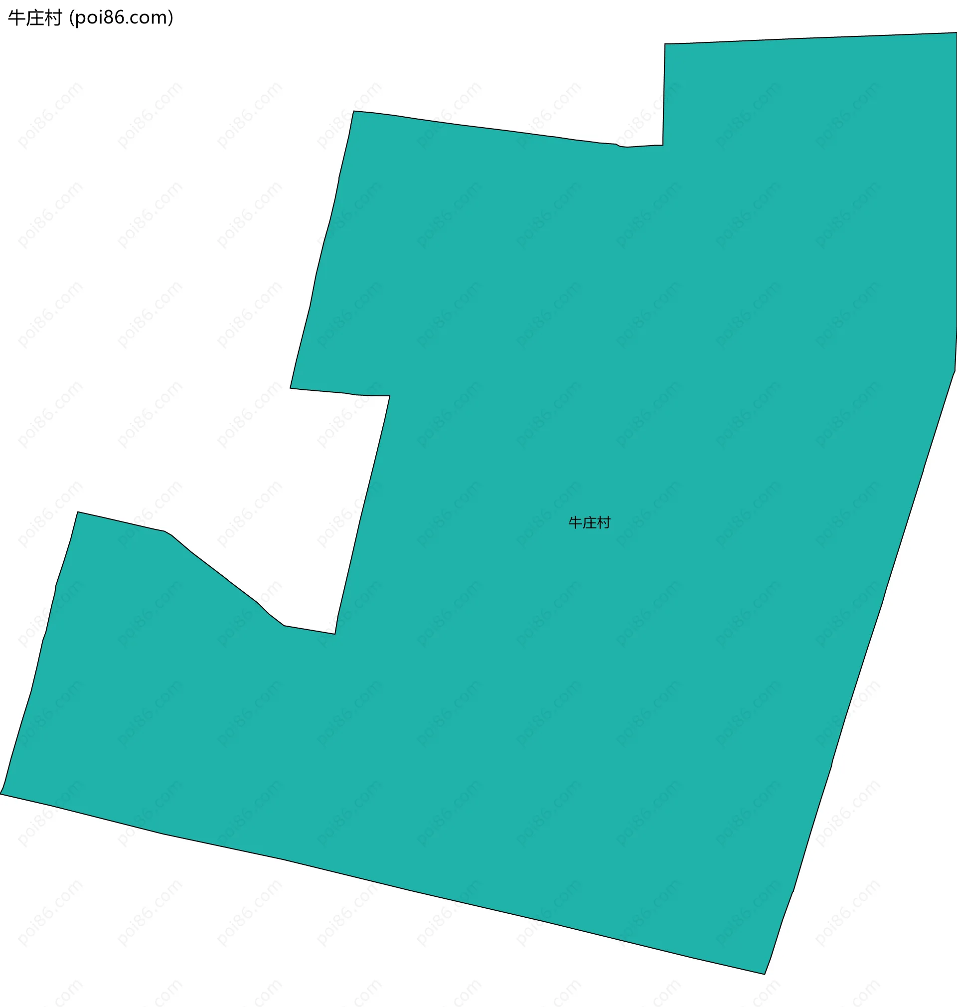 牛庄村边界地图