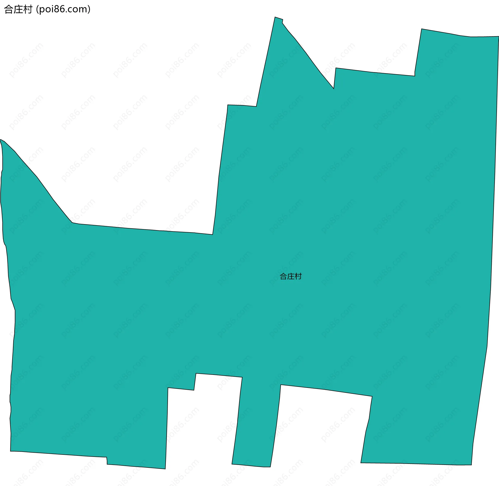 合庄村边界地图