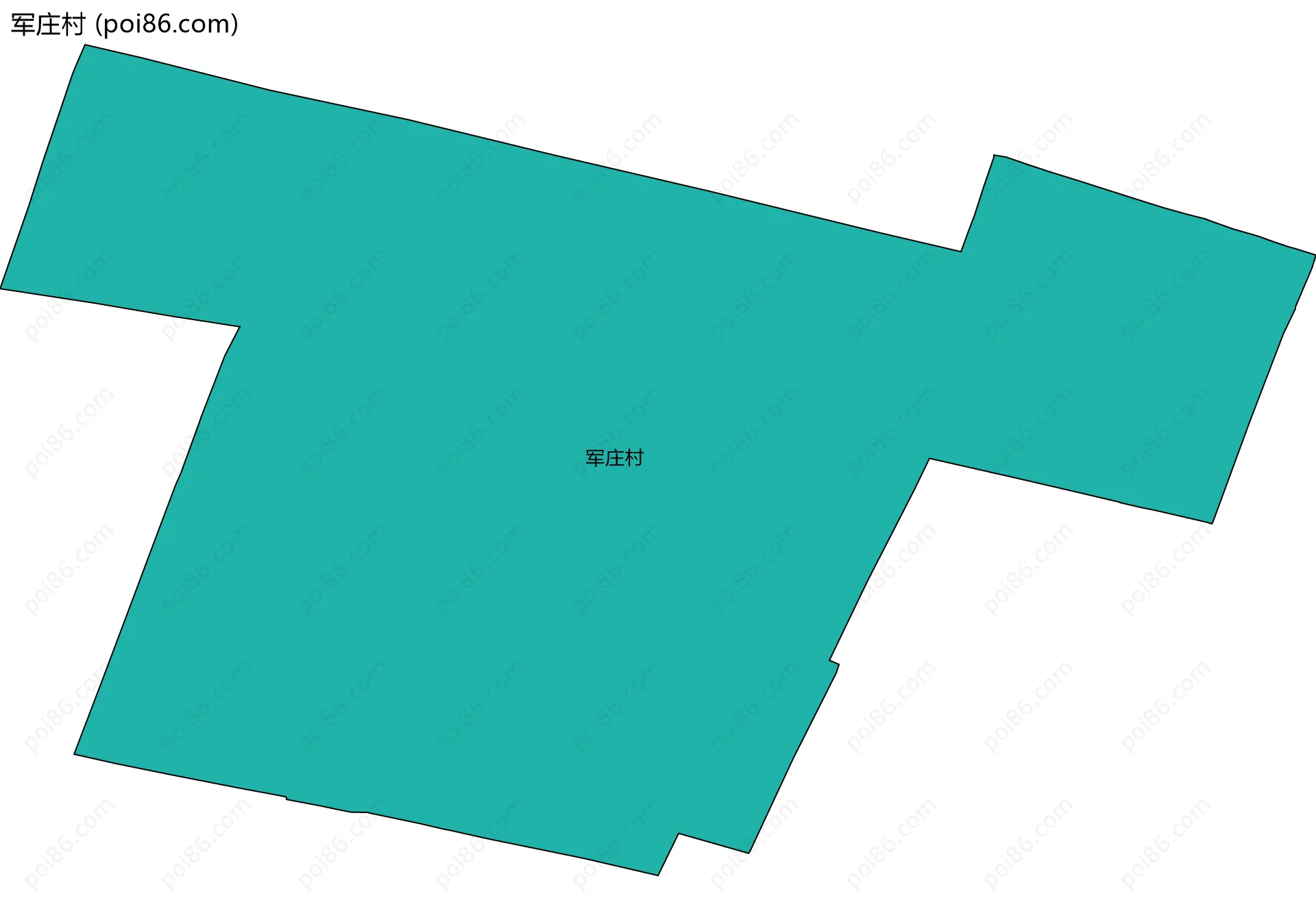 军庄村边界地图