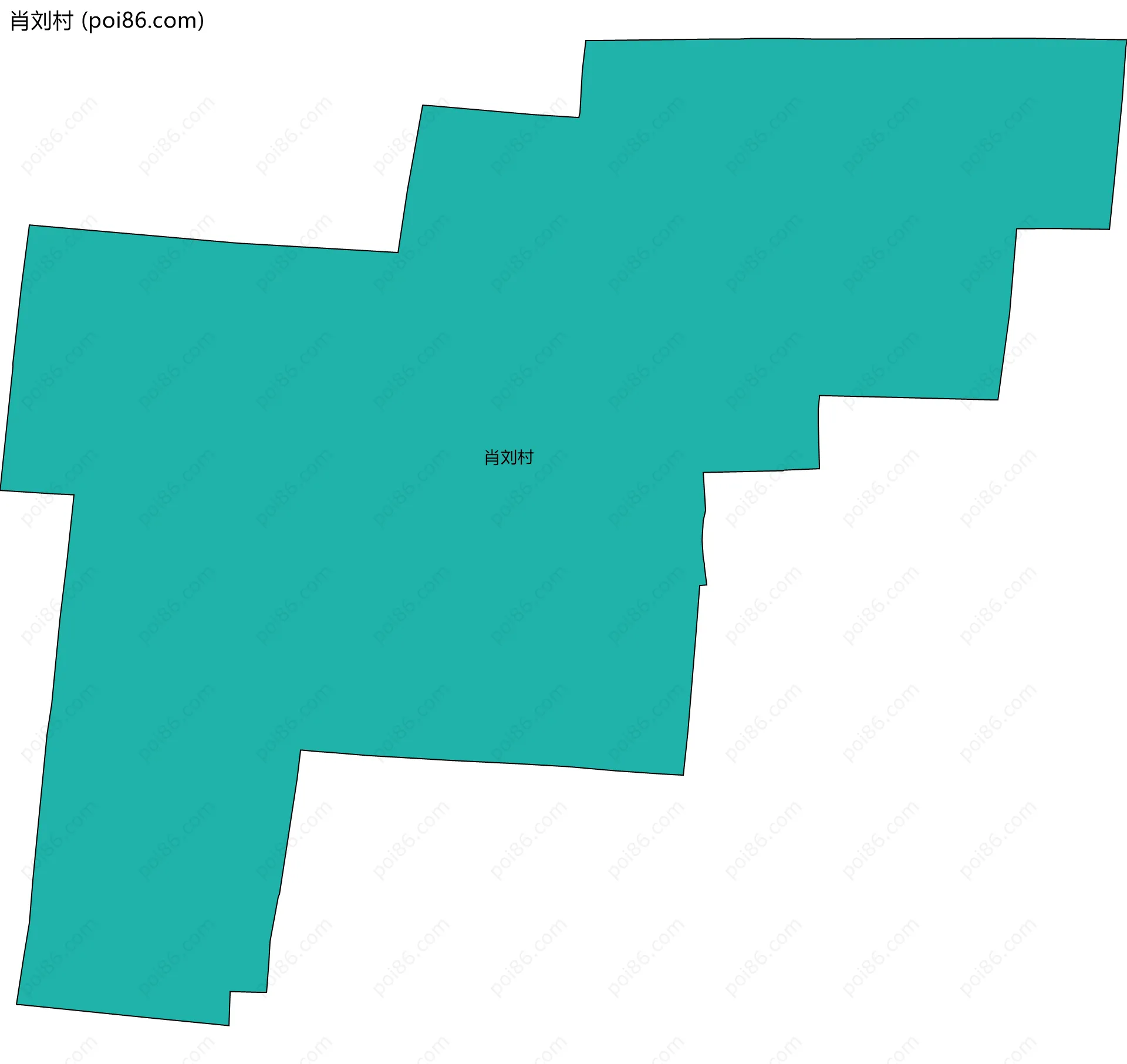 肖刘村边界地图