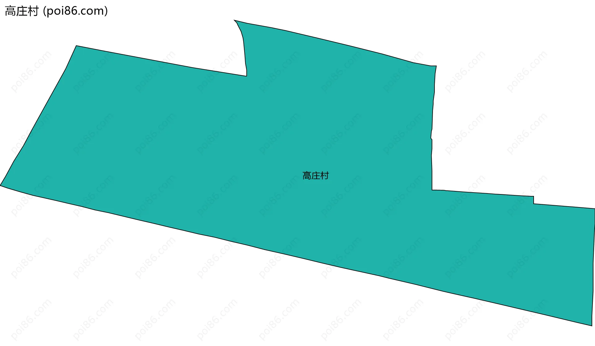 高庄村边界地图