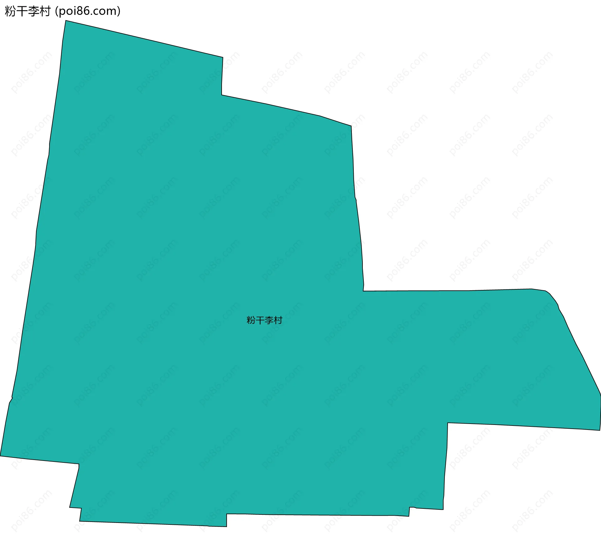 粉干李村边界地图