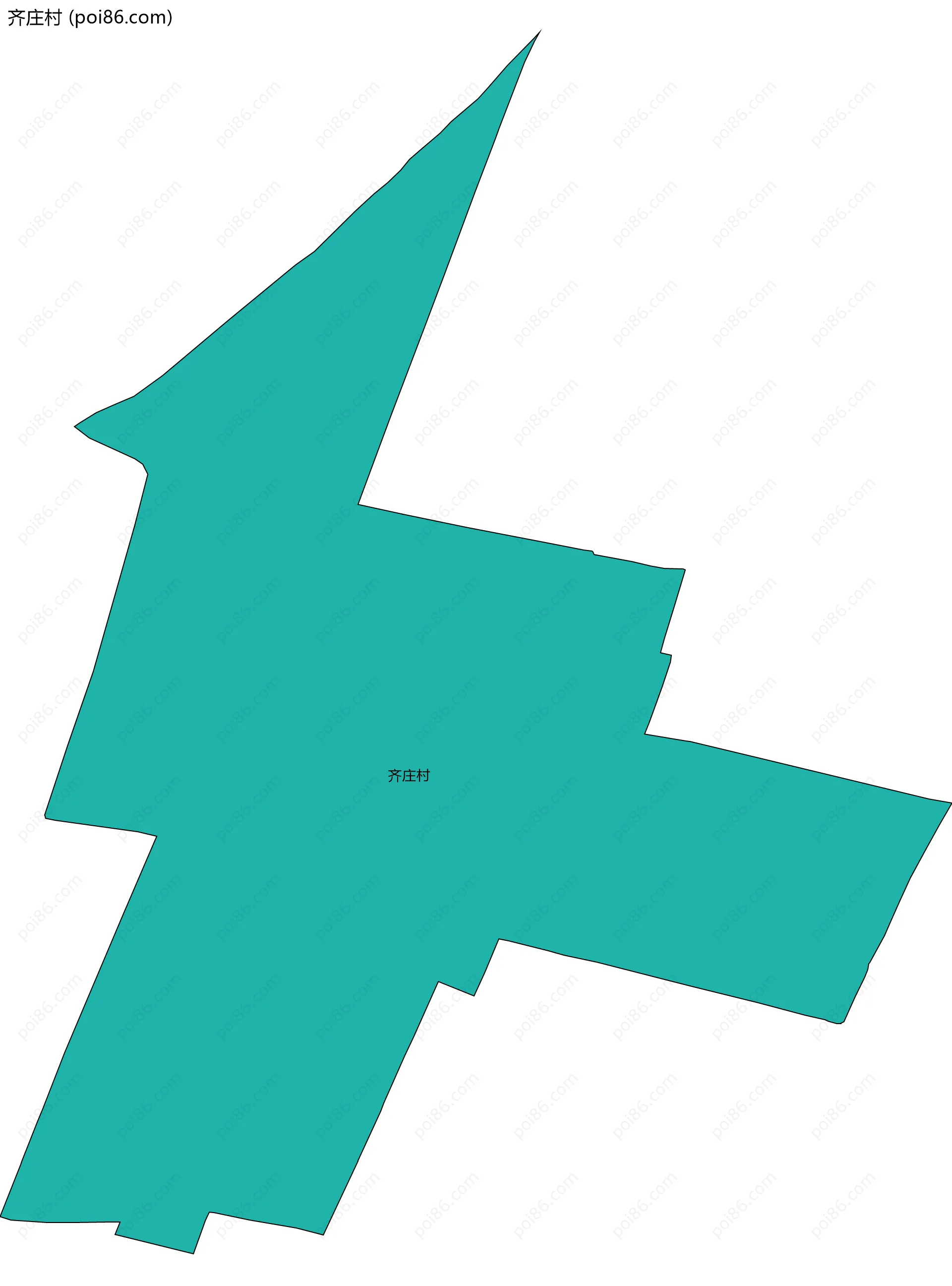 齐庄村边界地图