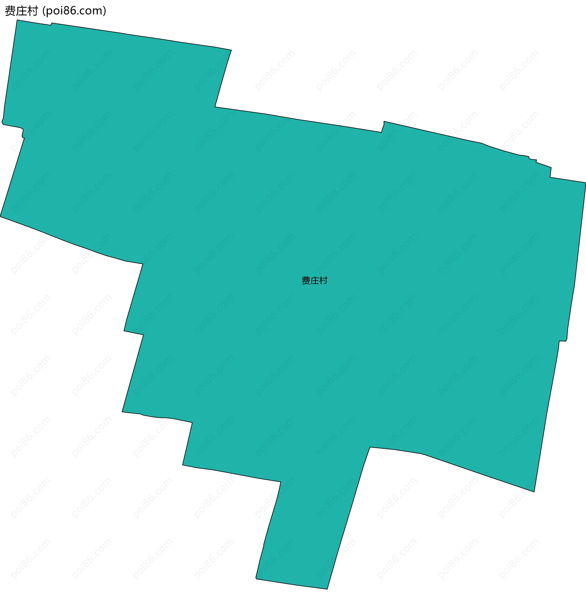 费庄村边界地图