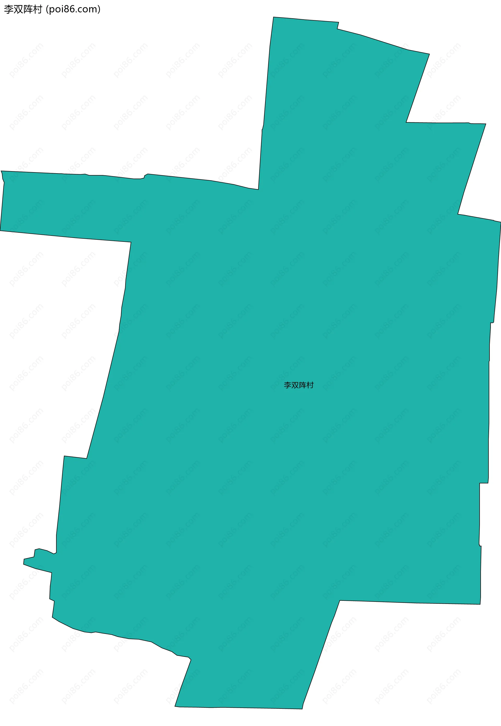 李双阵村边界地图