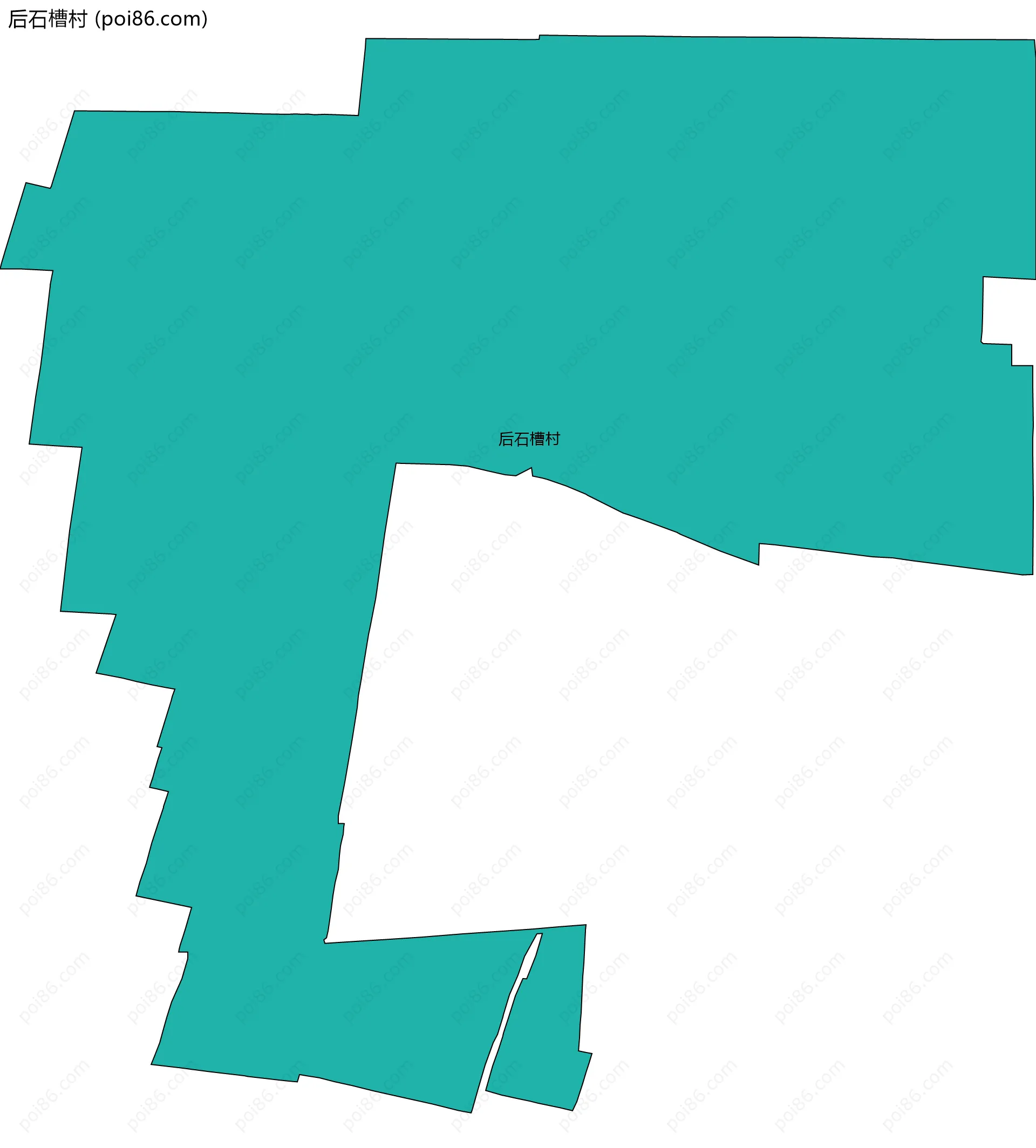 后石槽村边界地图