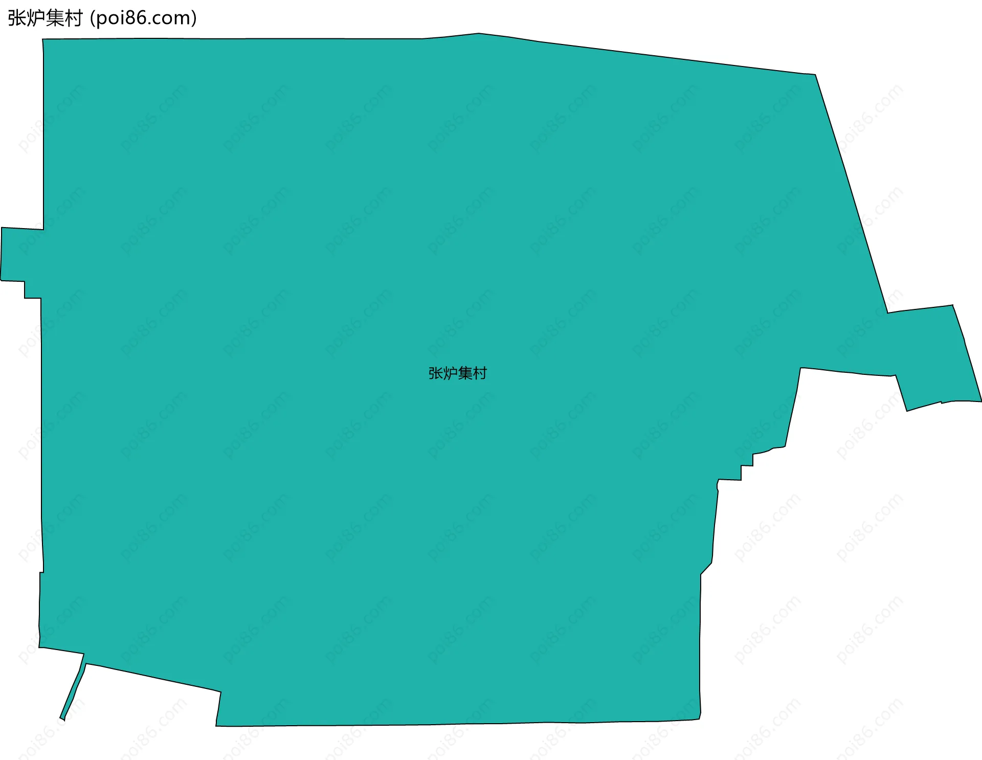 张炉集村边界地图