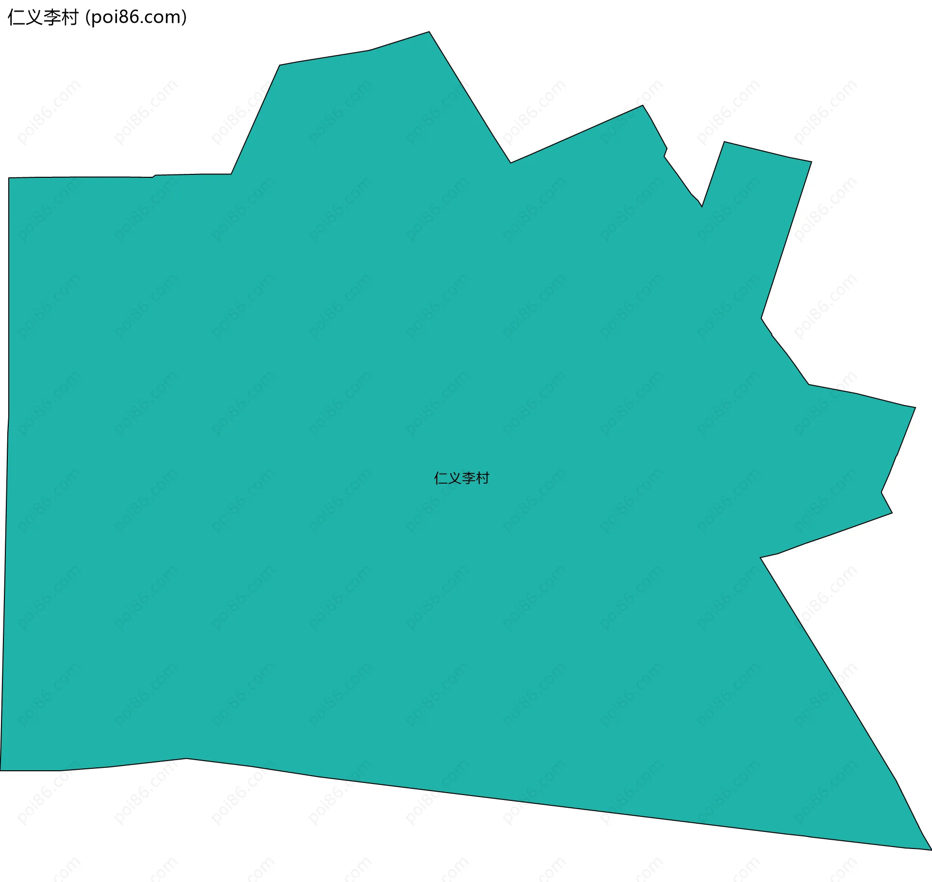 仁义李村边界地图
