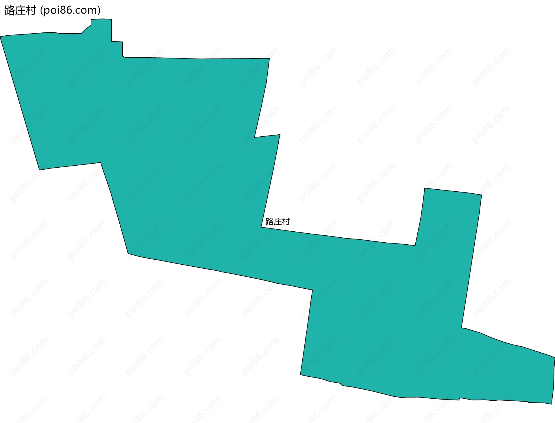 路庄村边界地图