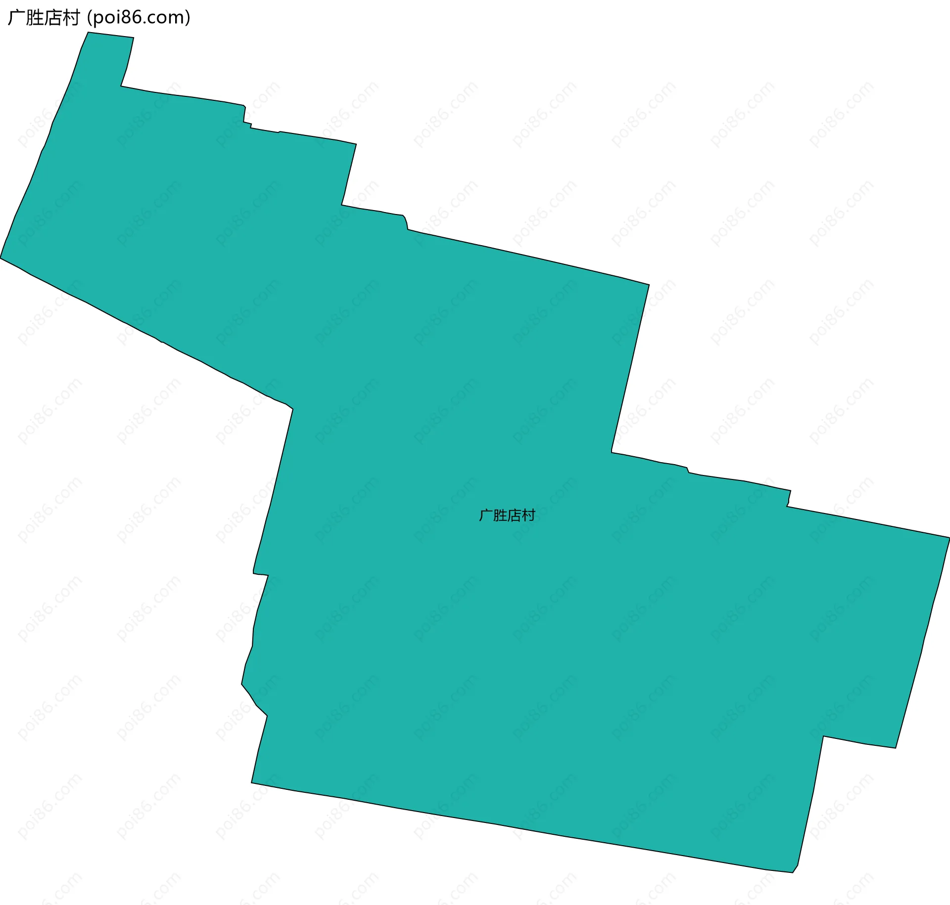 广胜店村边界地图