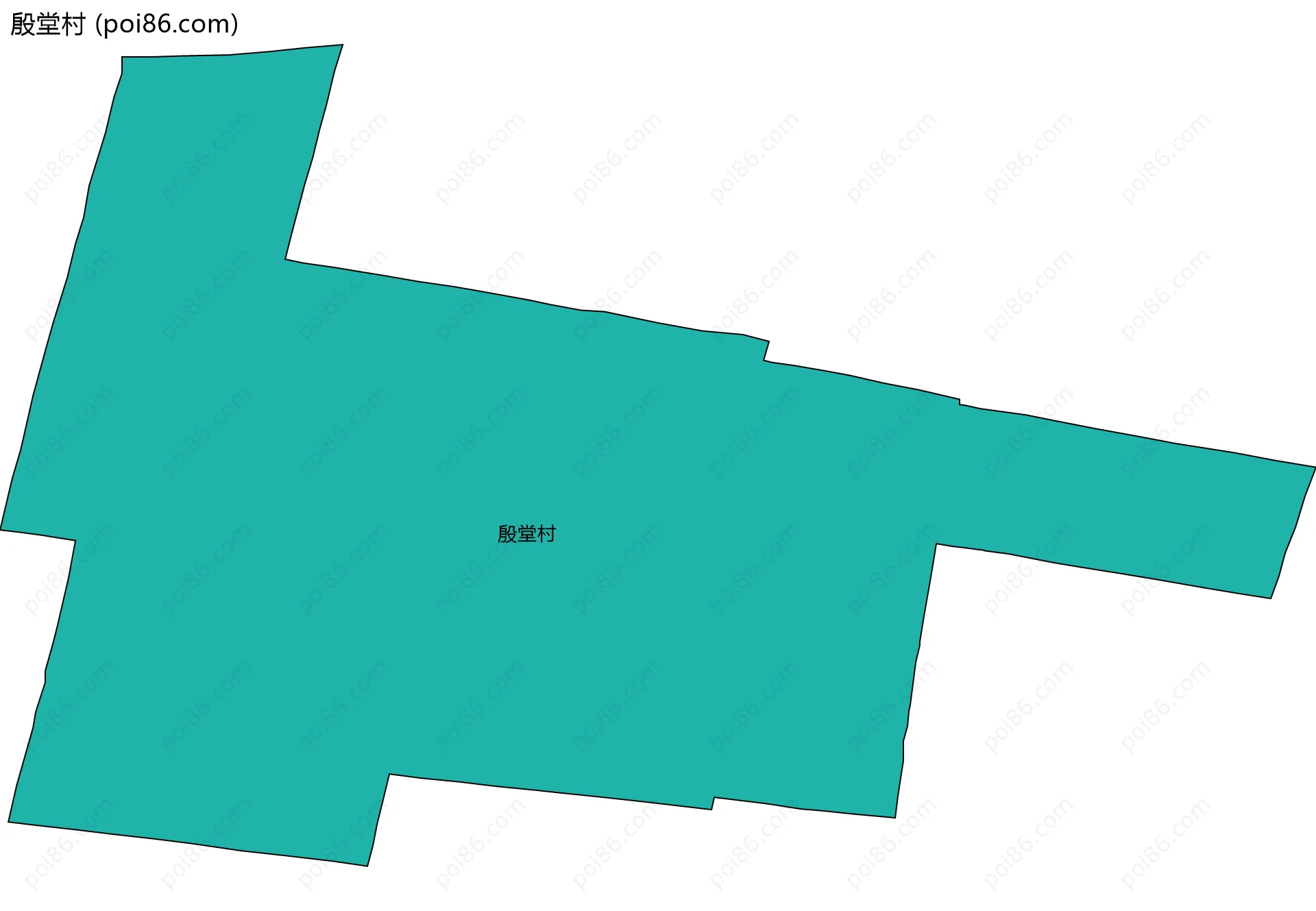 殷堂村边界地图