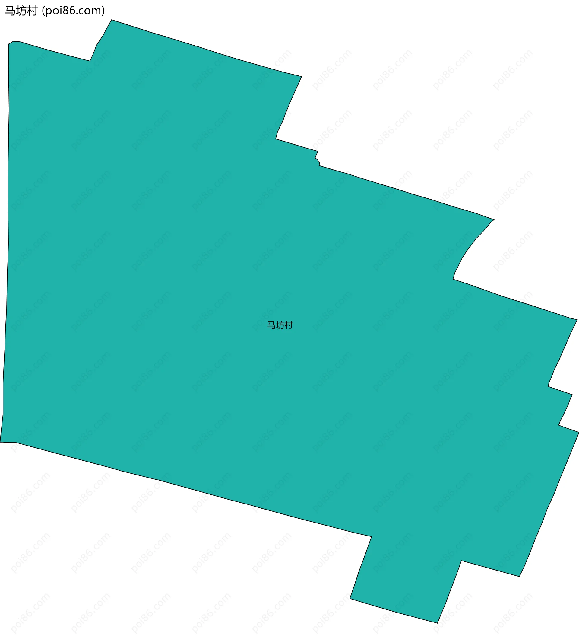 马坊村边界地图