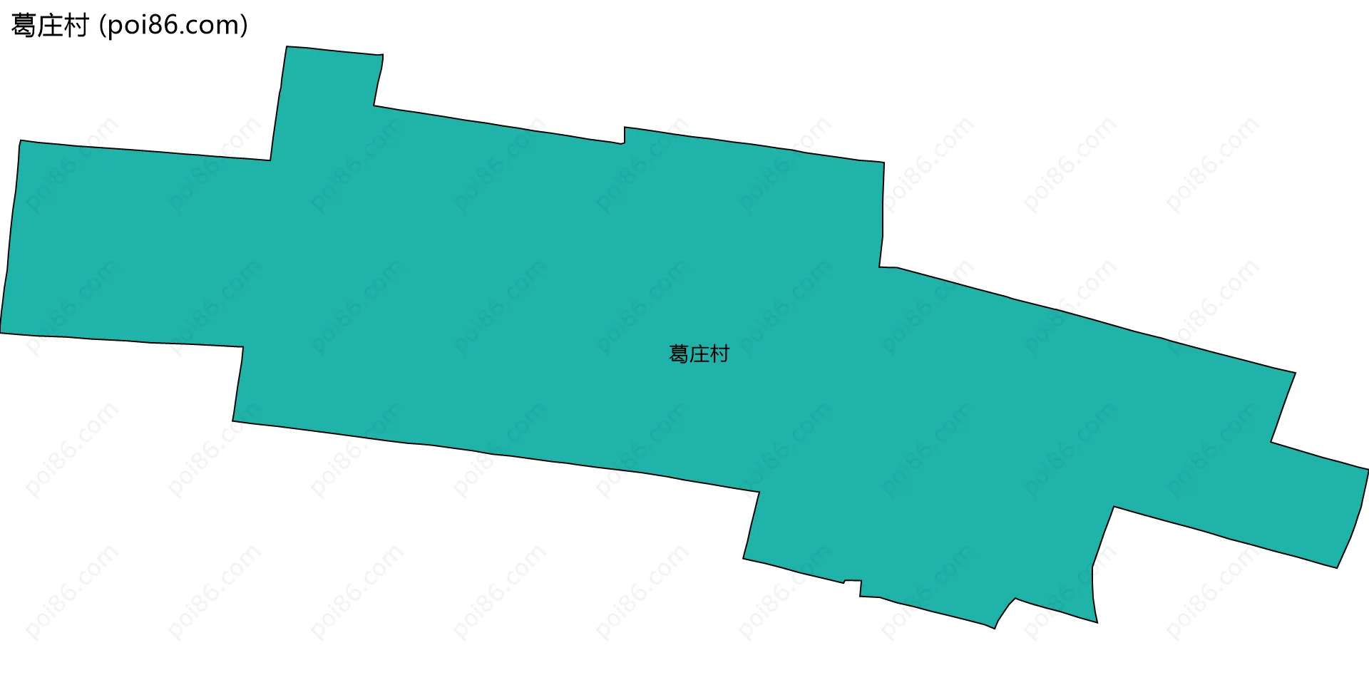 葛庄村边界地图