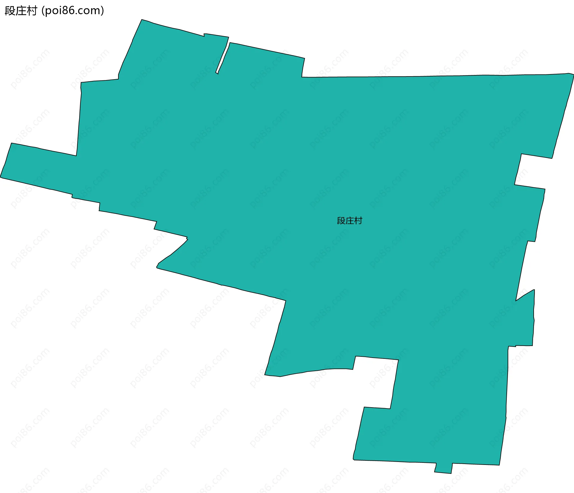 段庄村边界地图