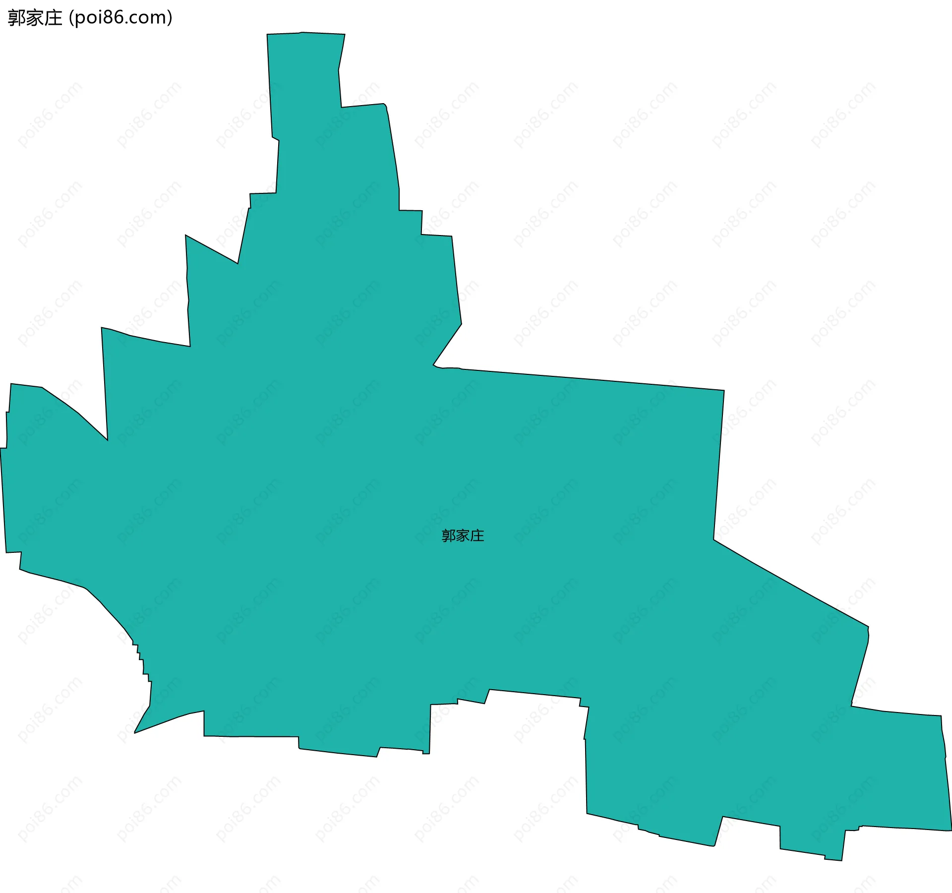 郭家庄边界地图