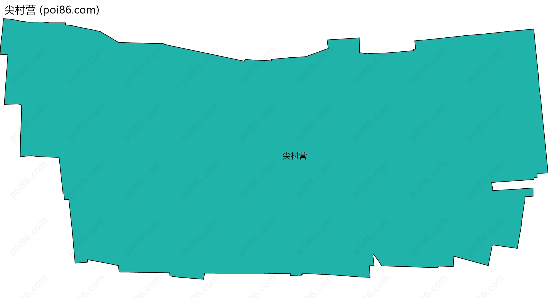 尖村营边界地图