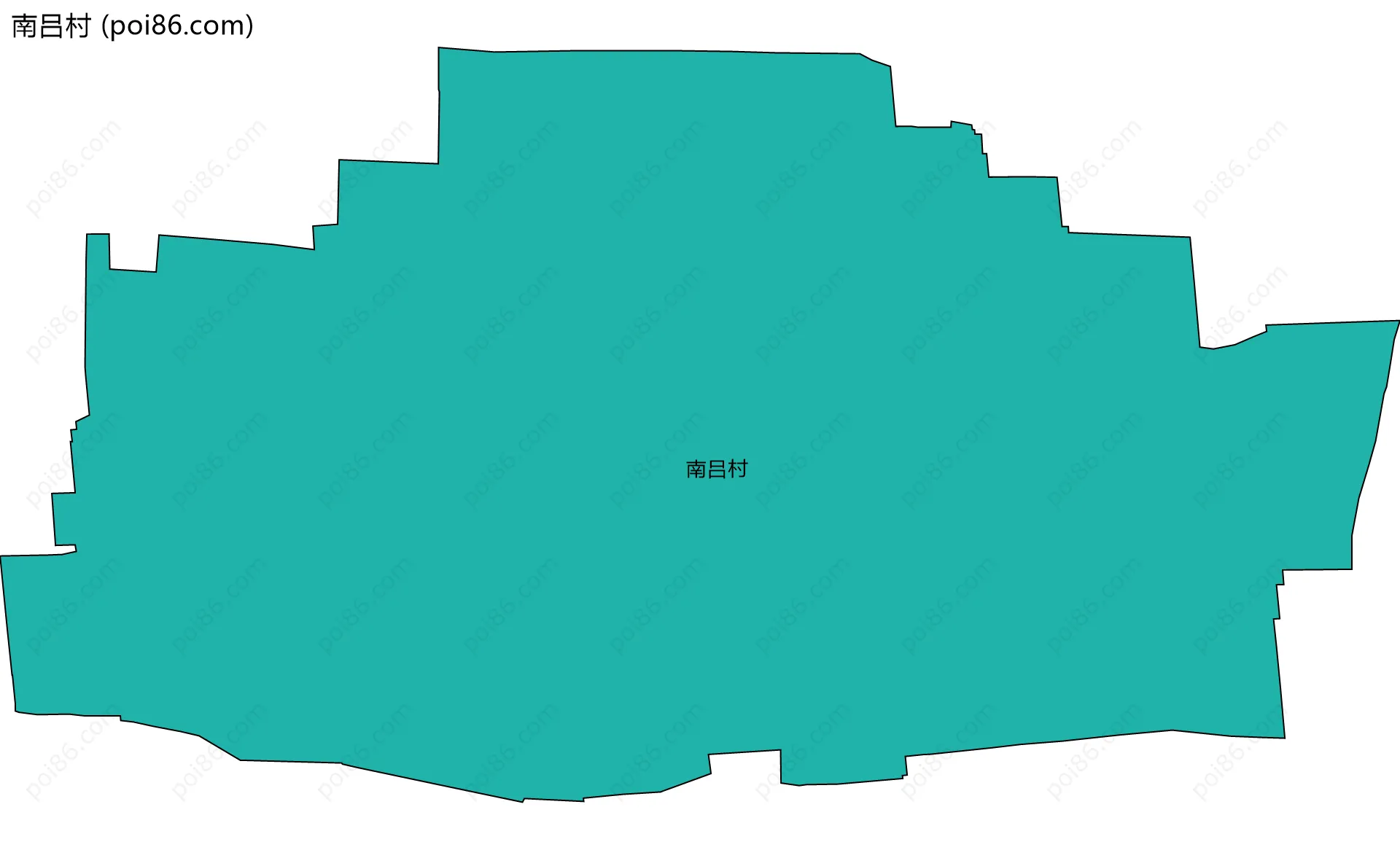 南吕村边界地图