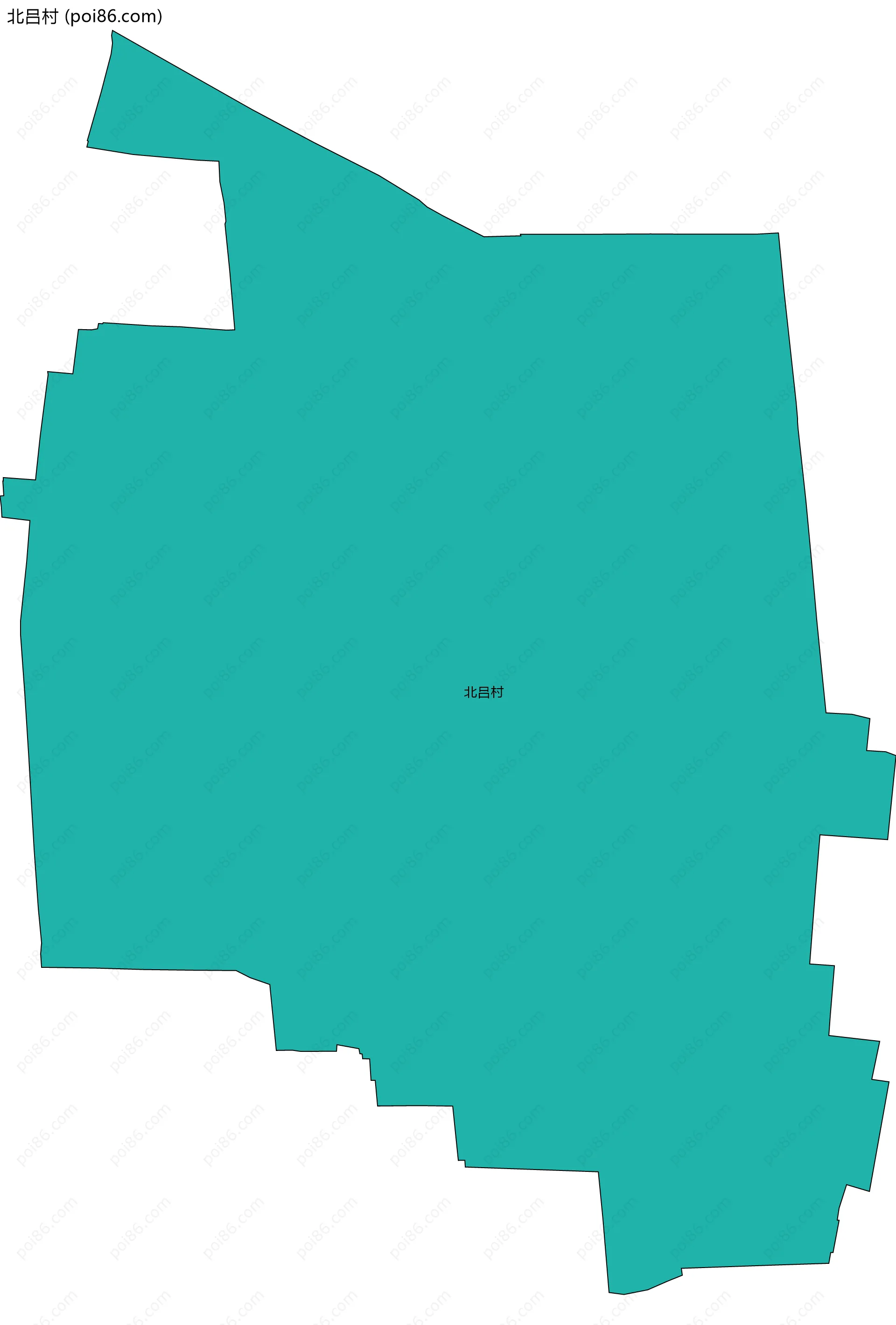 北吕村边界地图