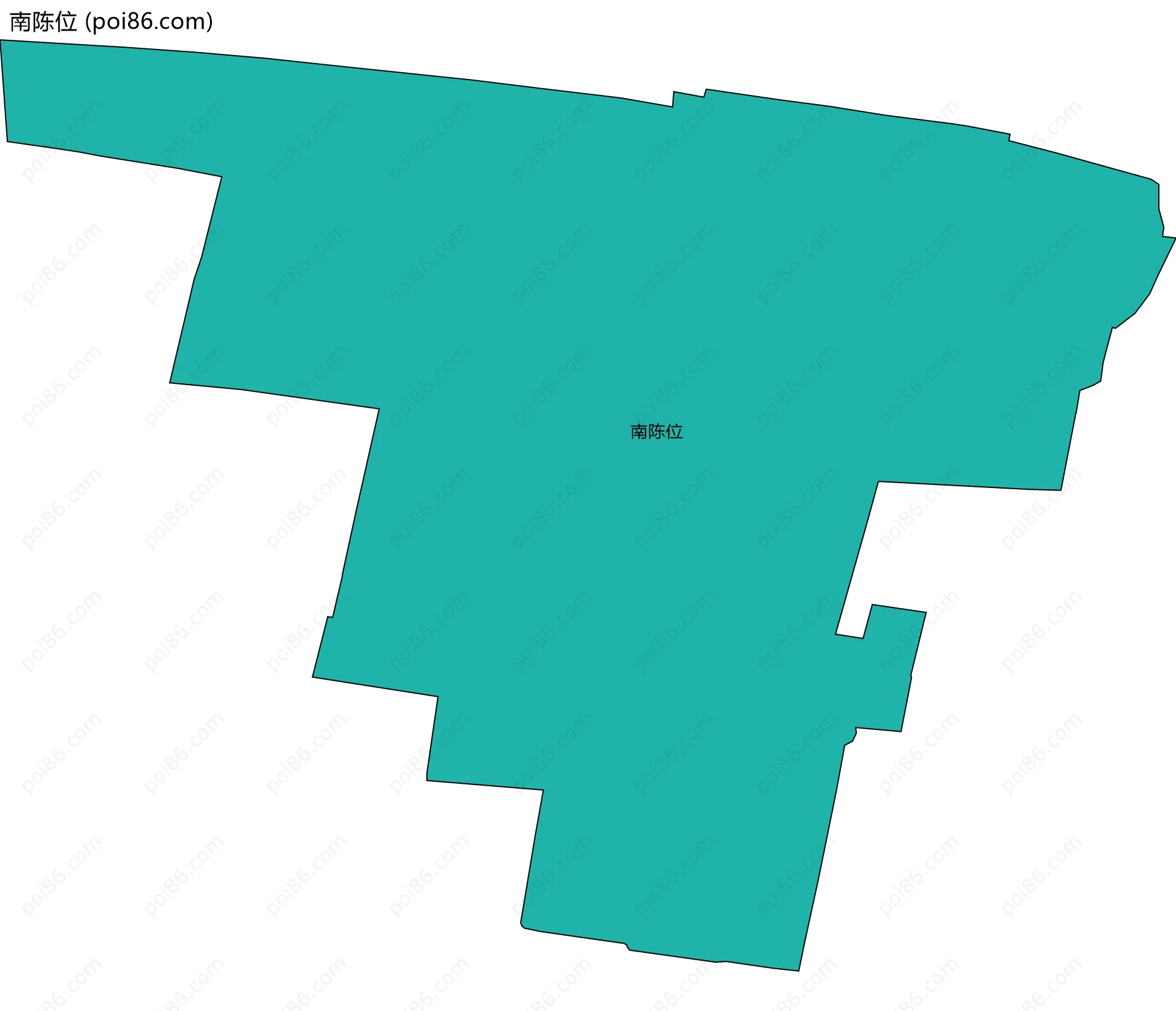 南陈位边界地图
