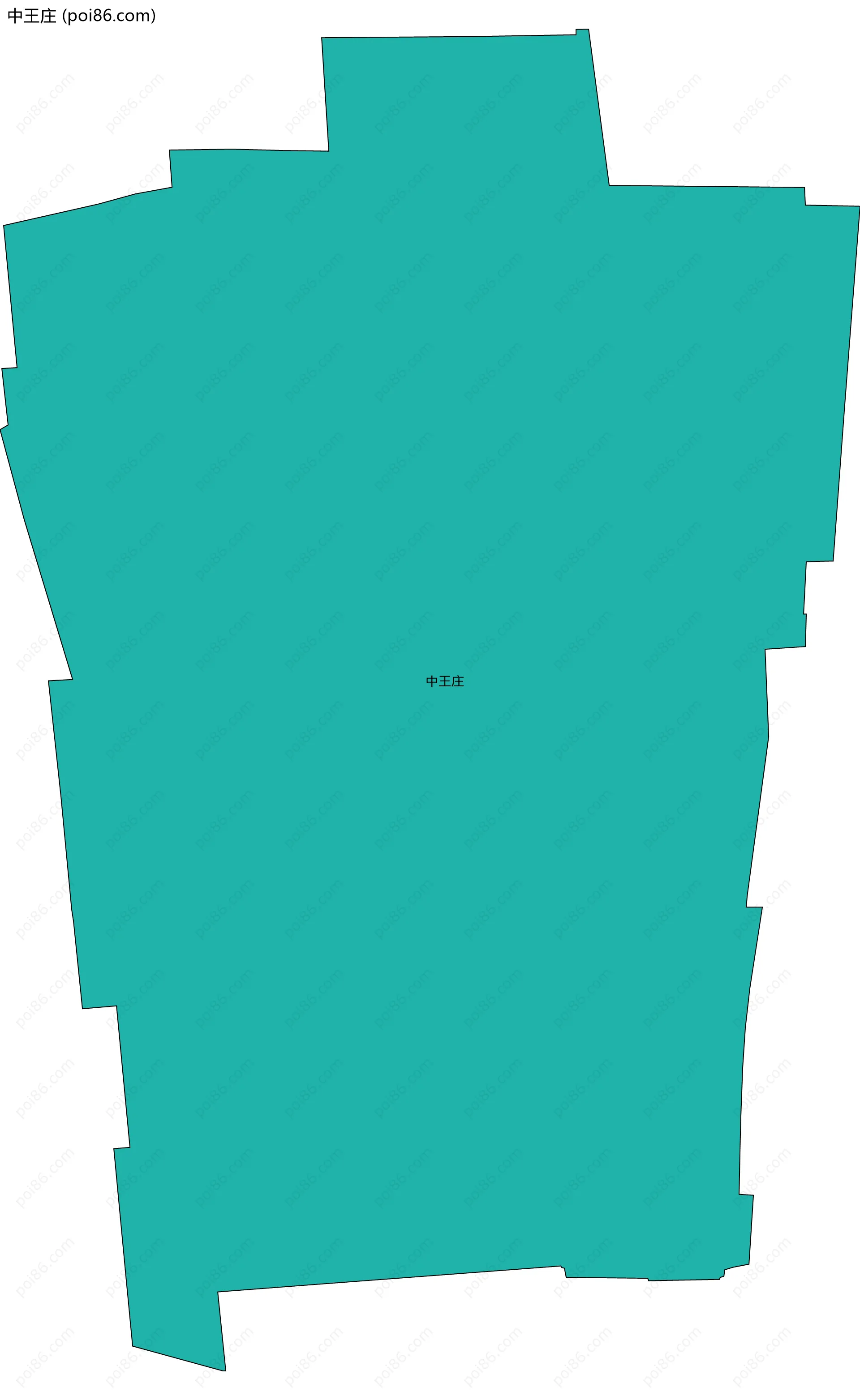 中王庄边界地图