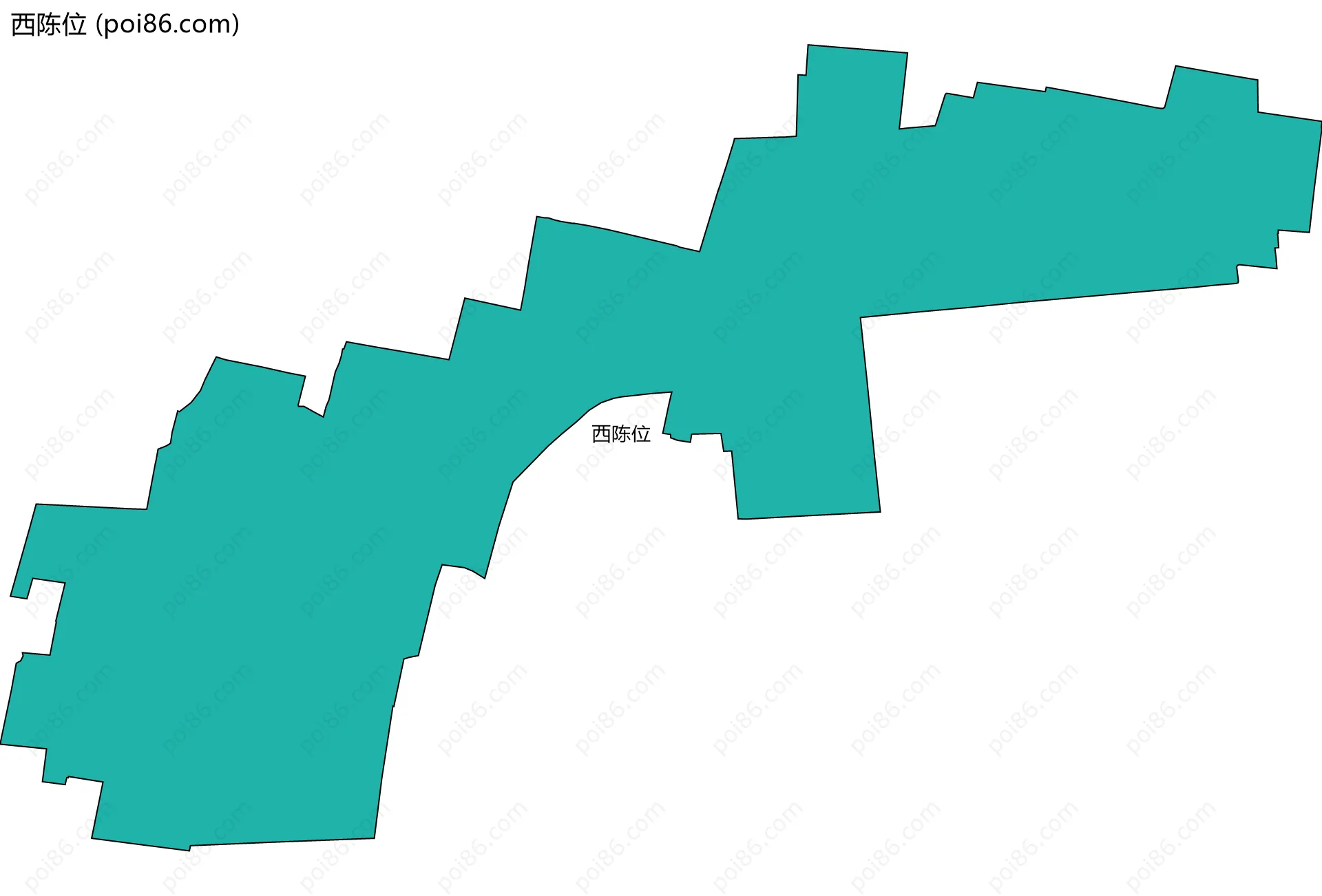 西陈位边界地图