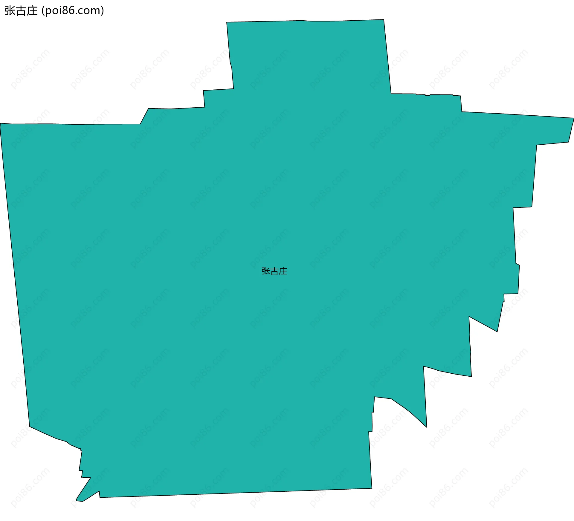 张古庄边界地图