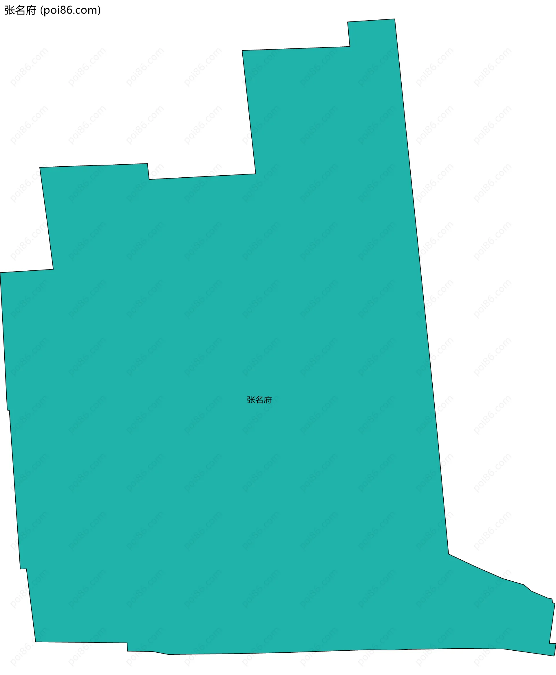 张名府边界地图
